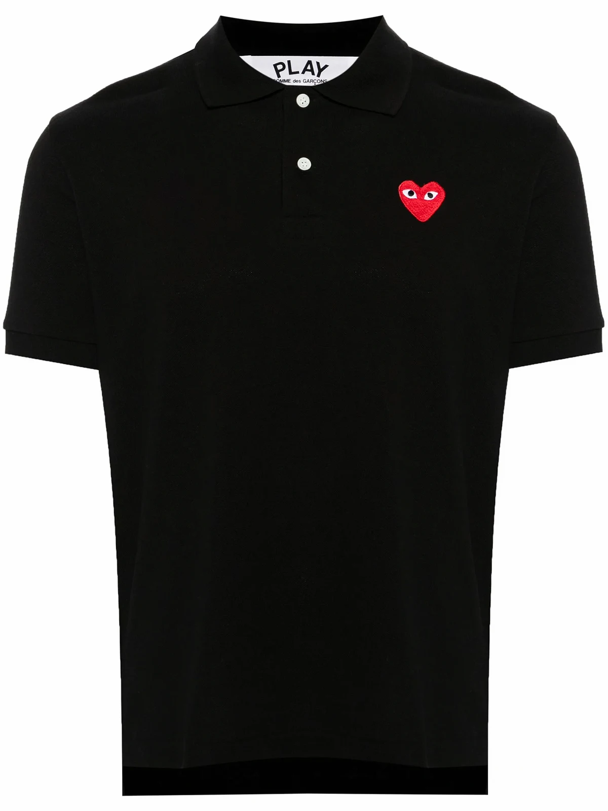 heart-patch piqué polo shirt