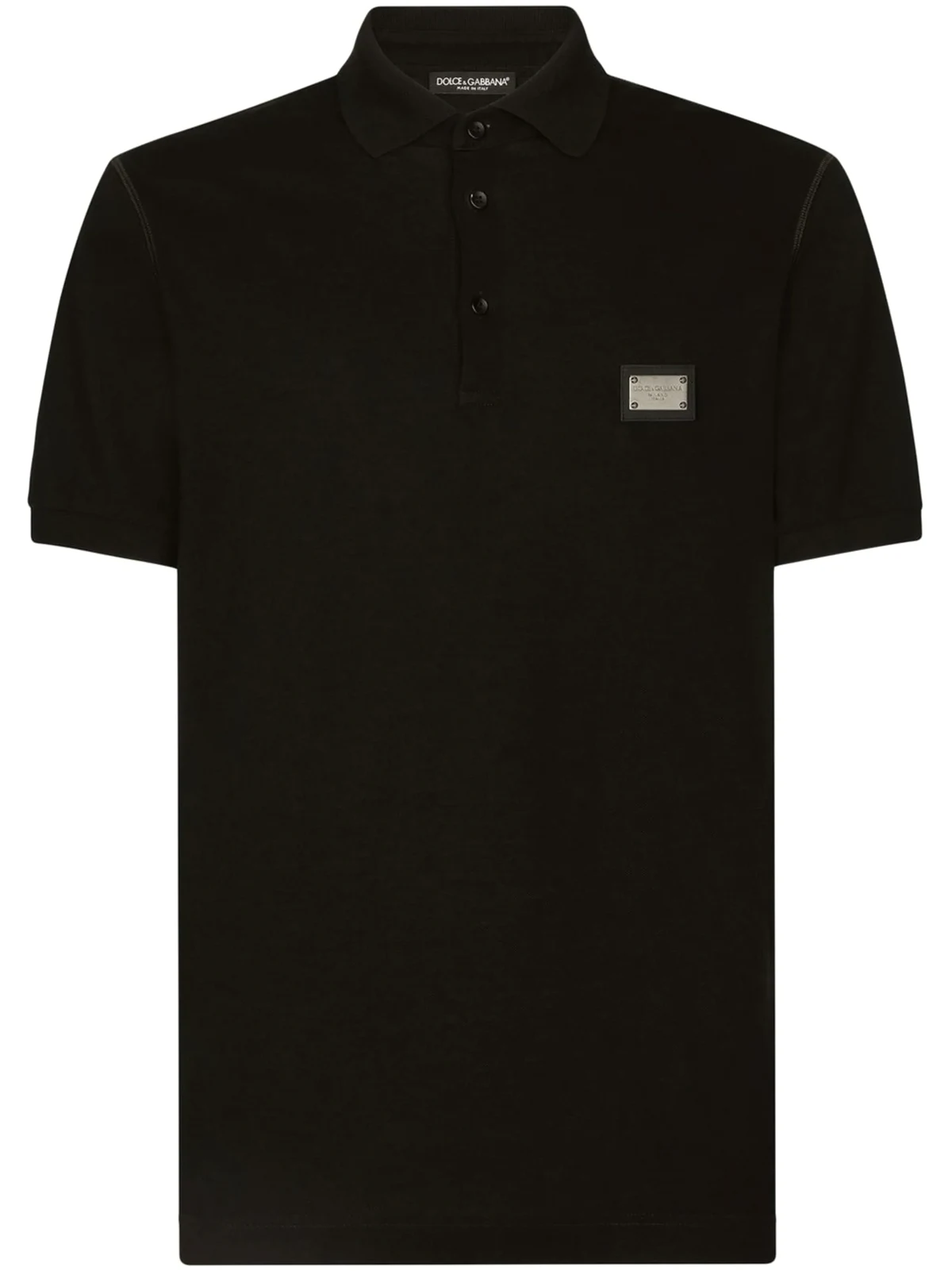 logo-tag piqué polo shirt