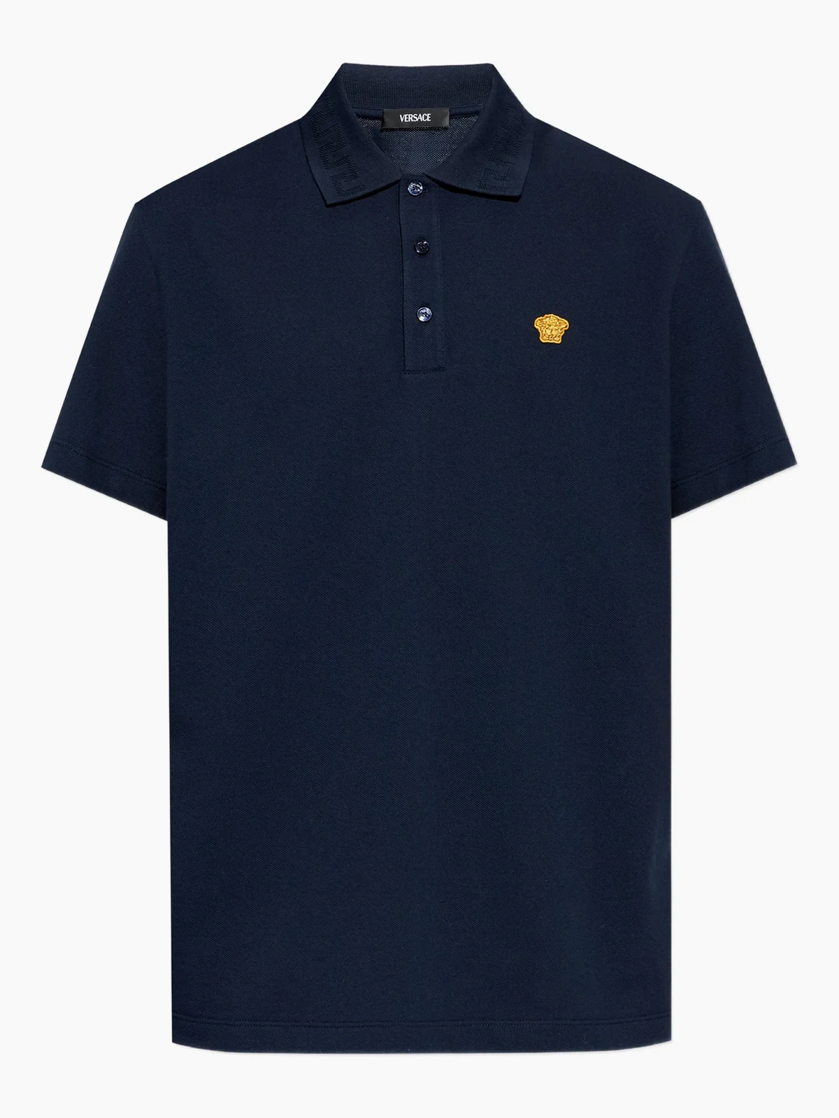 Poloshirt mit Medusa-Applikation