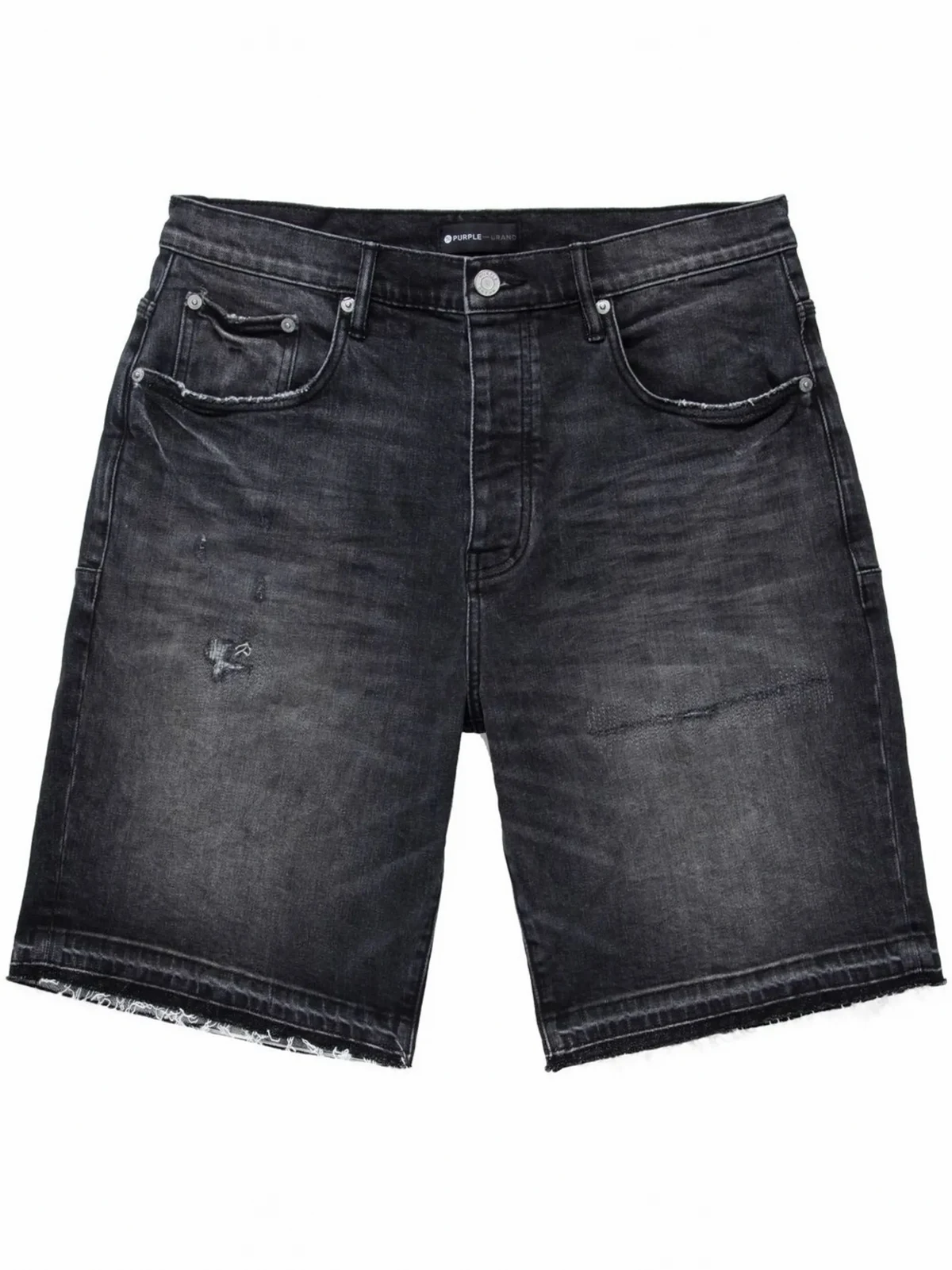 distressed denim shorts