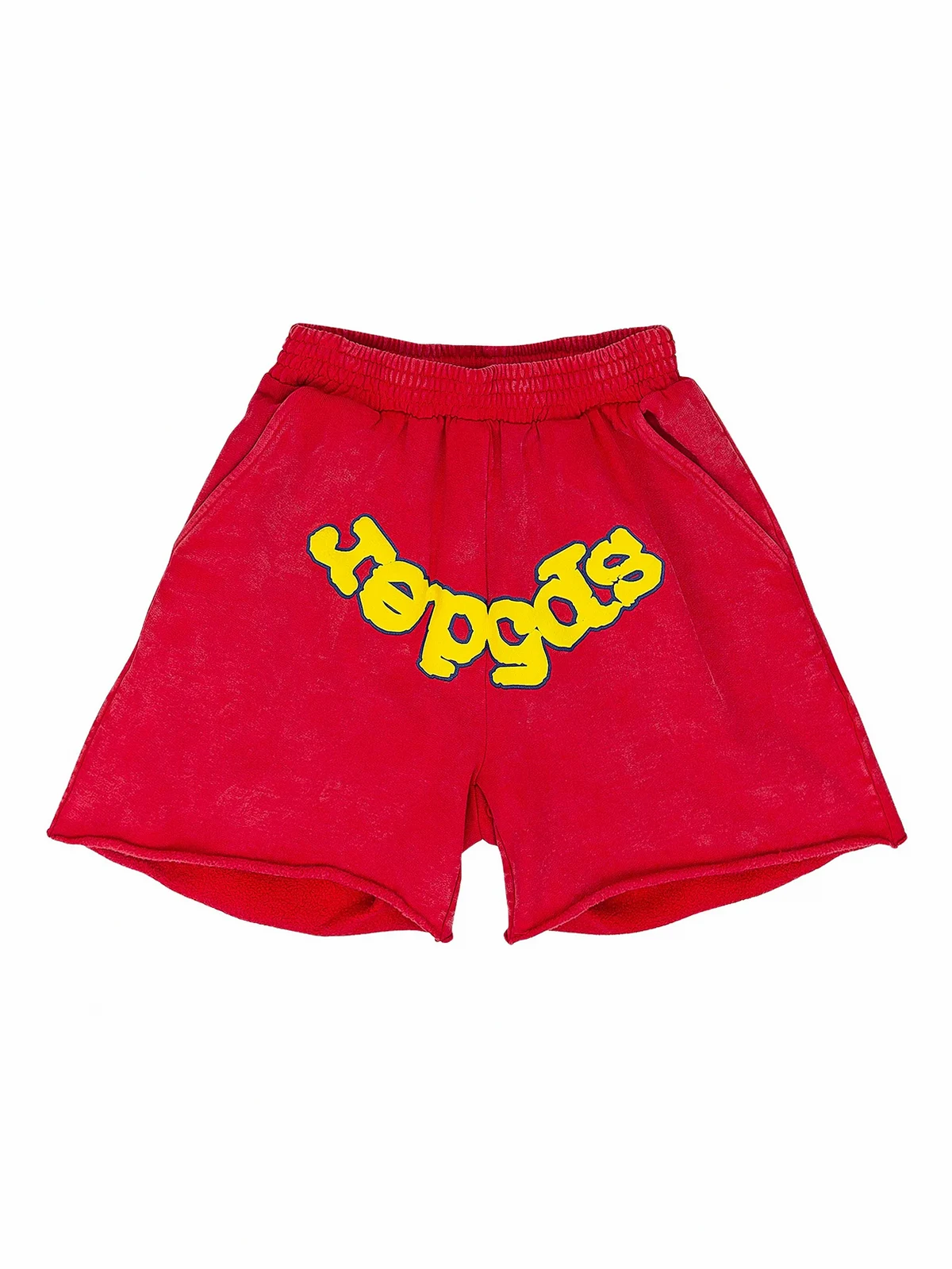logo-print track shorts