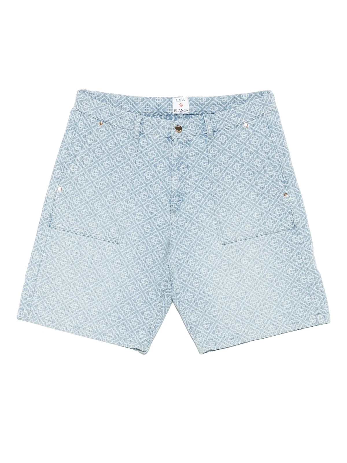 monogram-patterned shorts