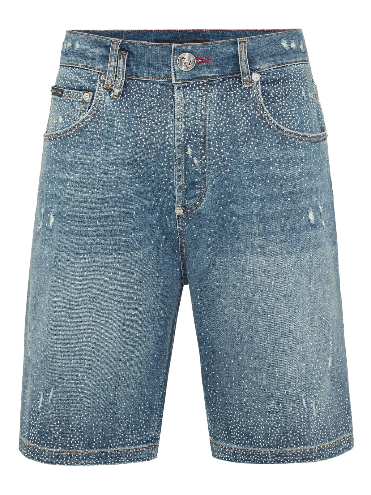 rhinestone-embellished shorts