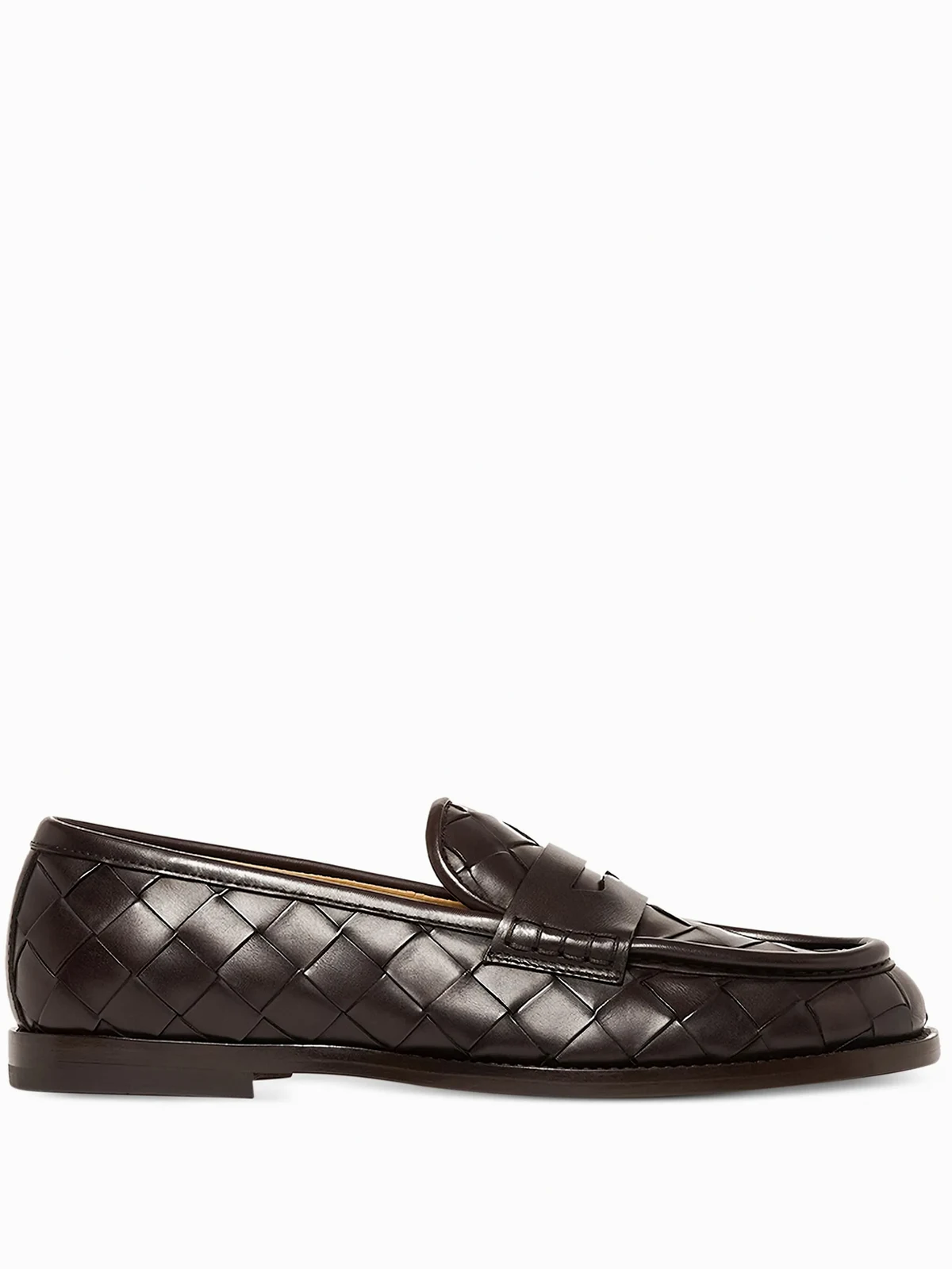 woven-leather loafers