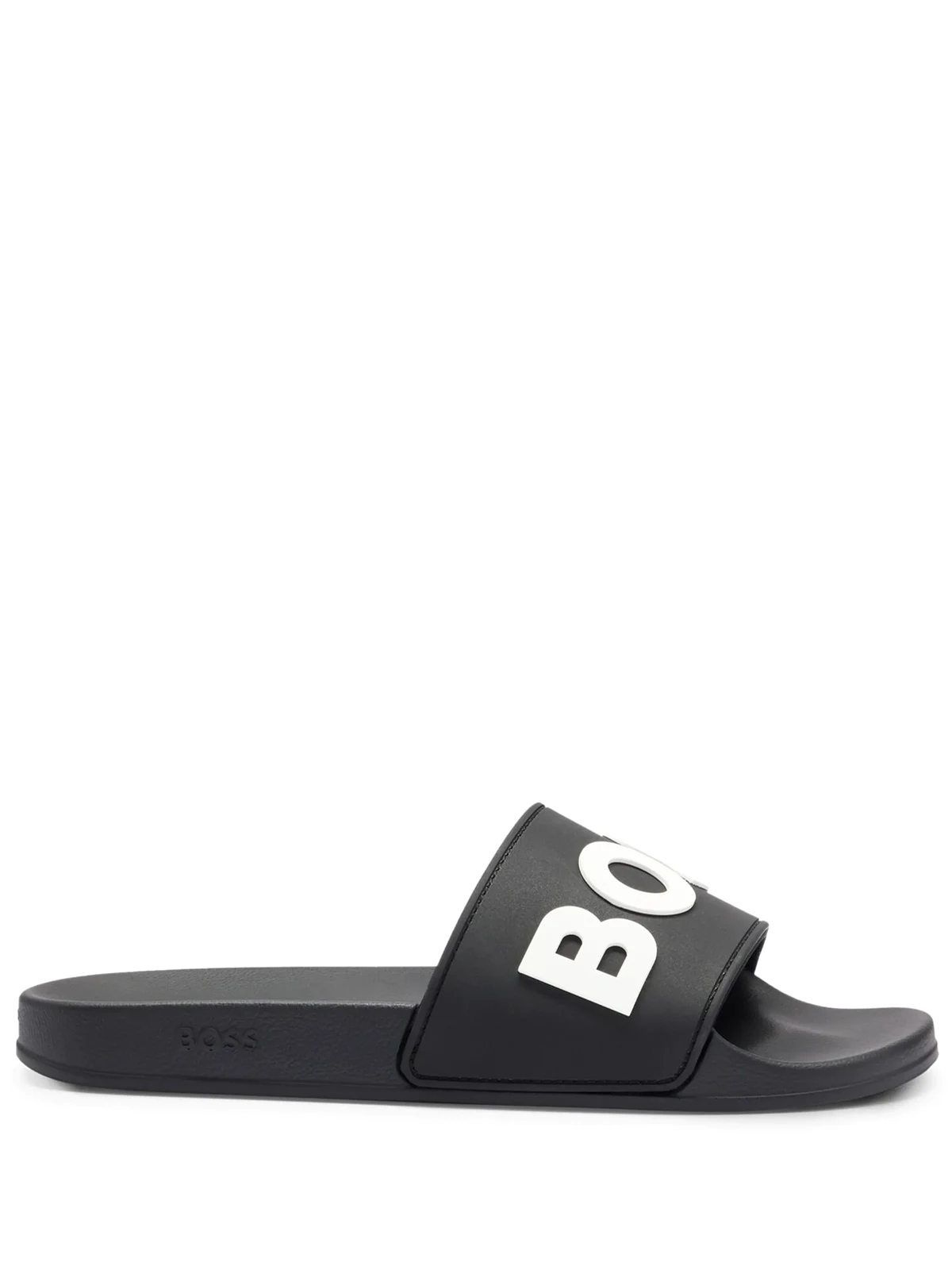 logo-embossed open-toe slides