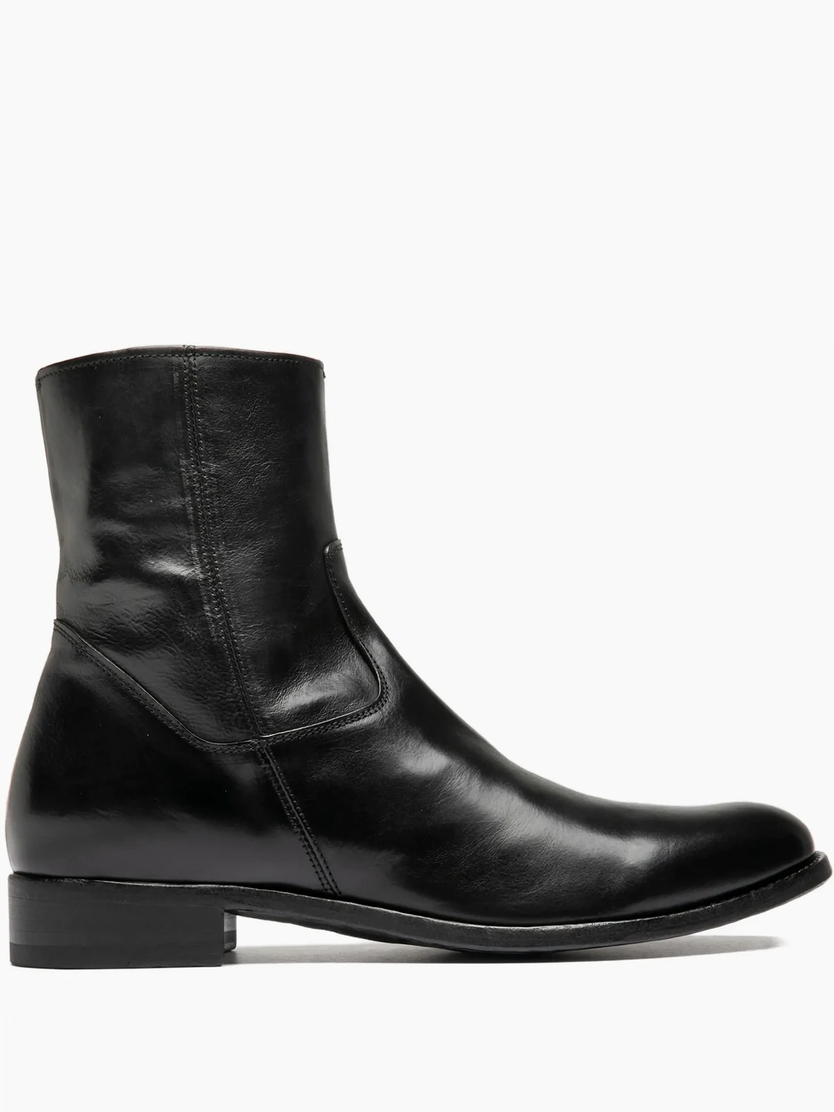 Paul zip leather boots