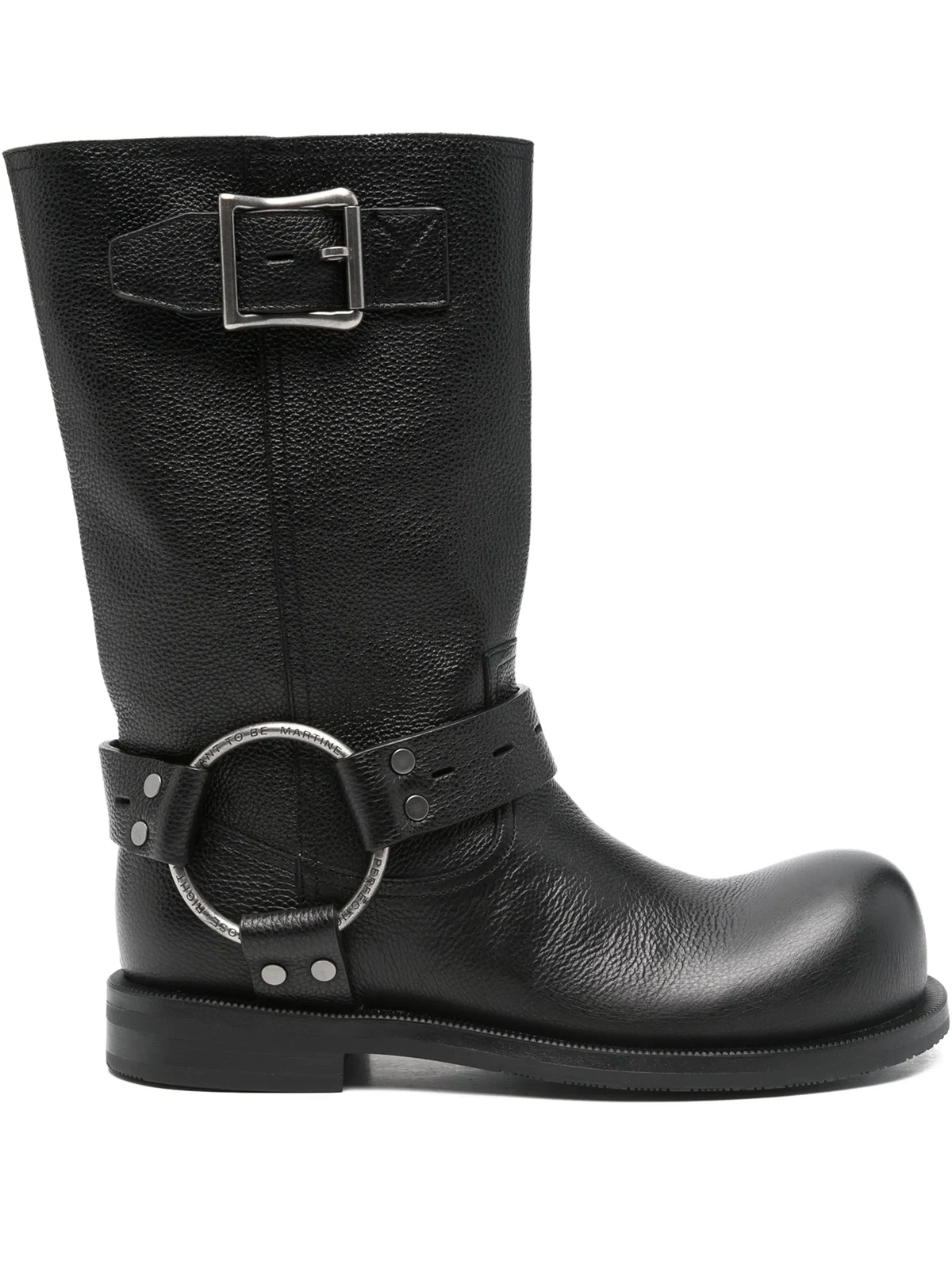 O-ring biker boots