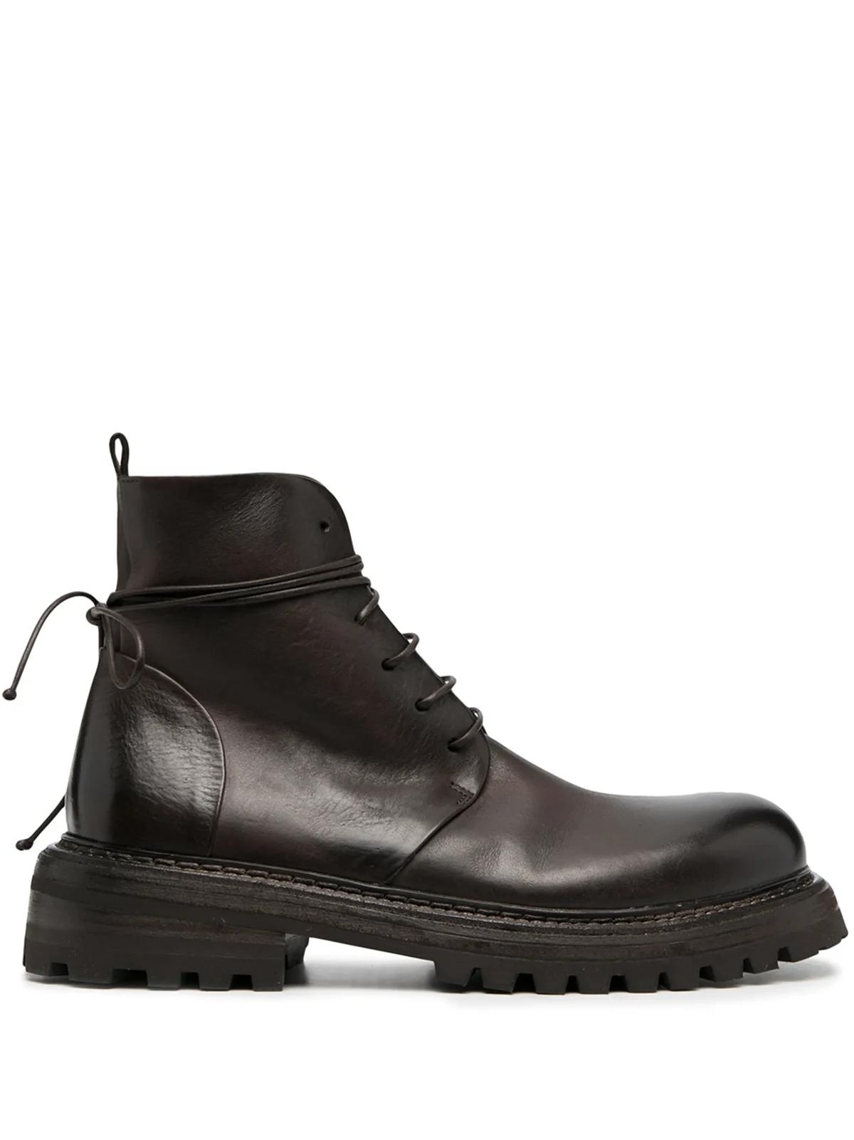 Carrucola leather combat boots