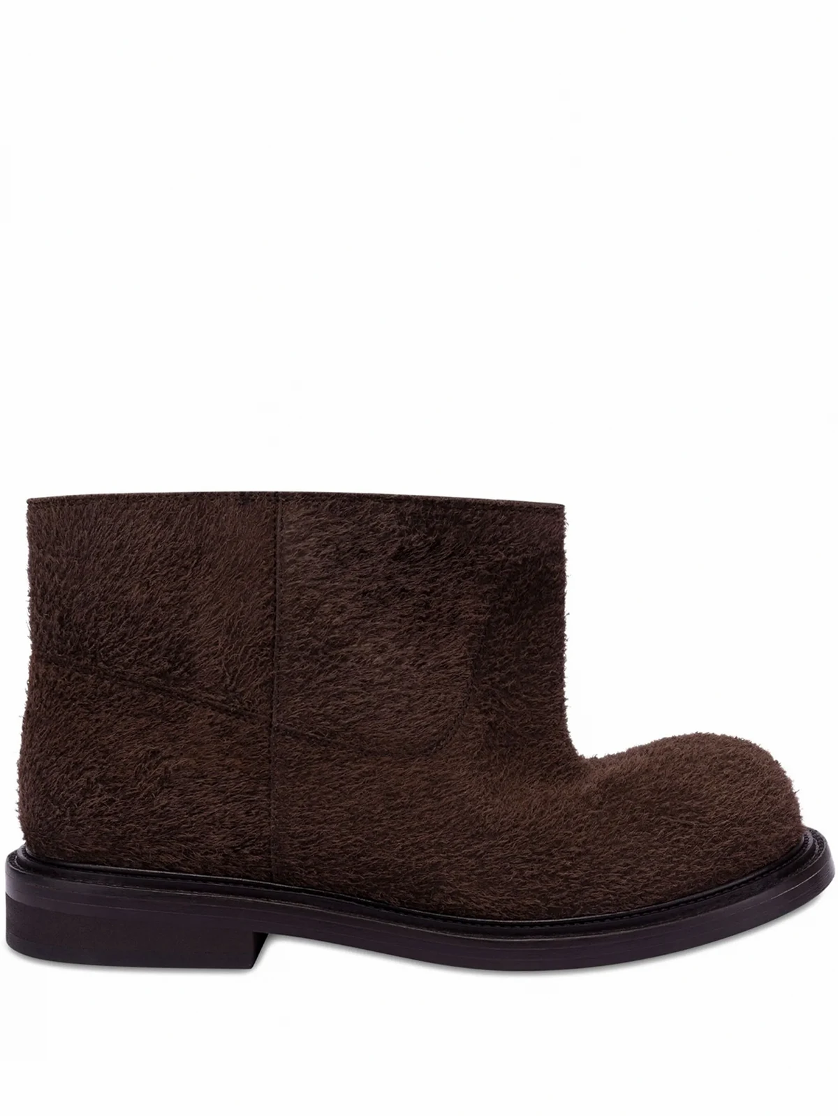 calf-hair ankle boots