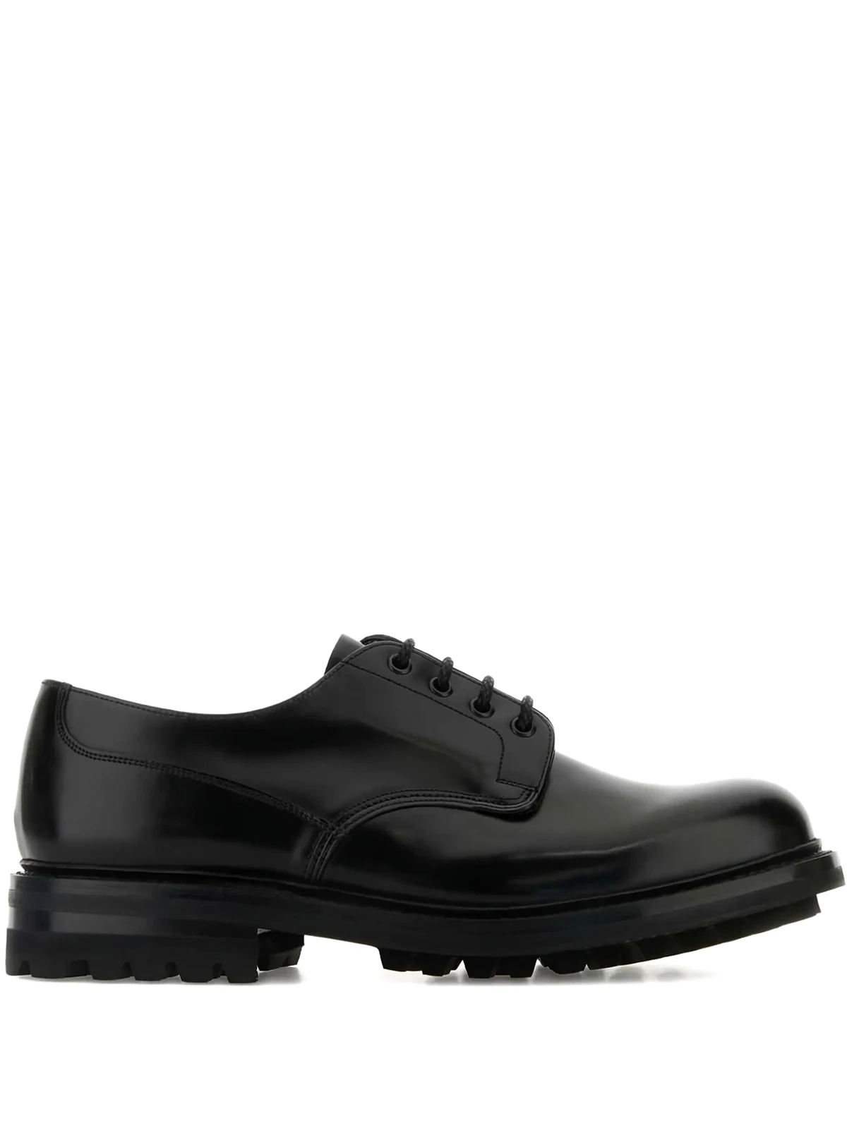 Schnürschuhe mit Glanzoptik