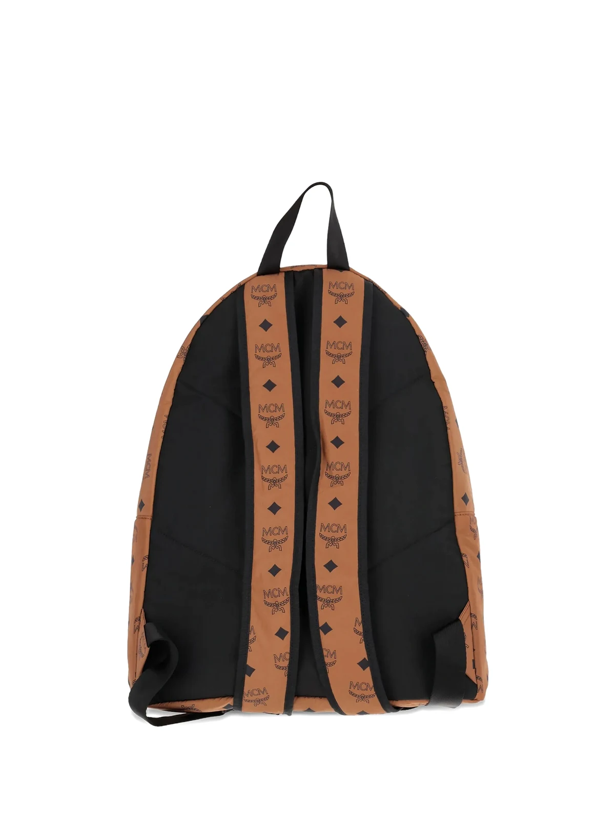 monogram-pattern backpack