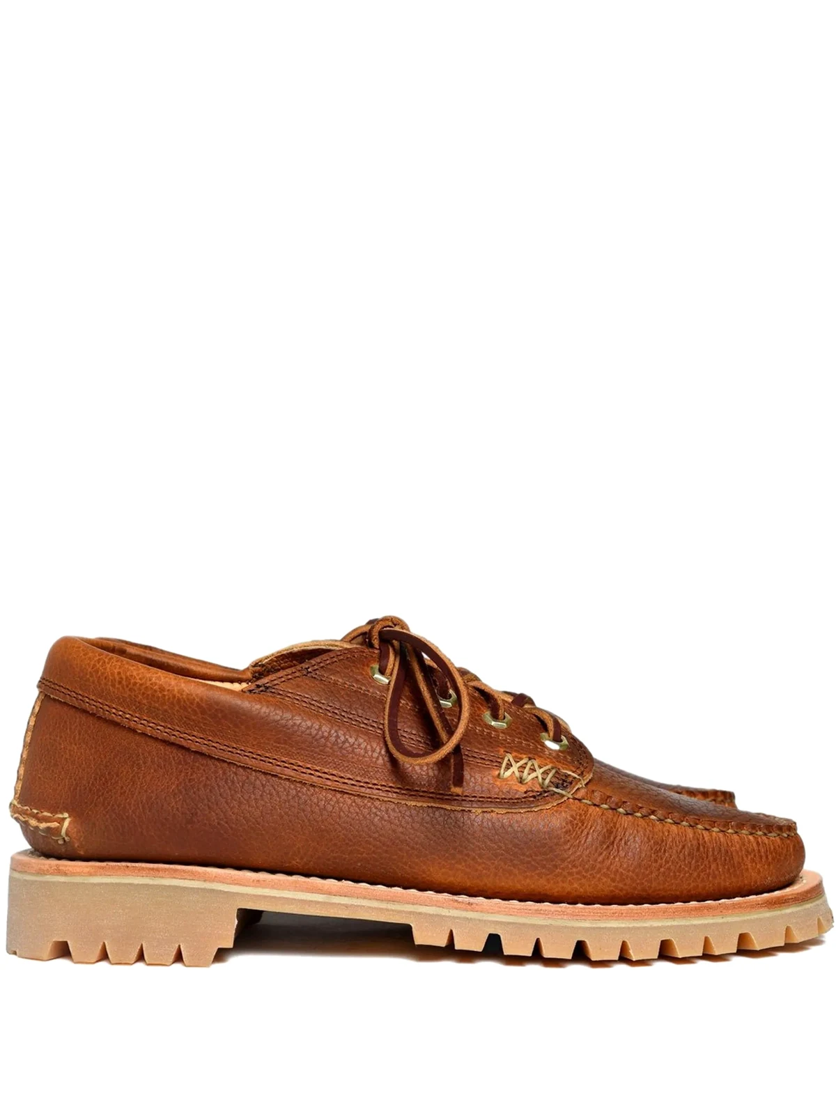 Schnürschuhe aus strukturiertem Leder