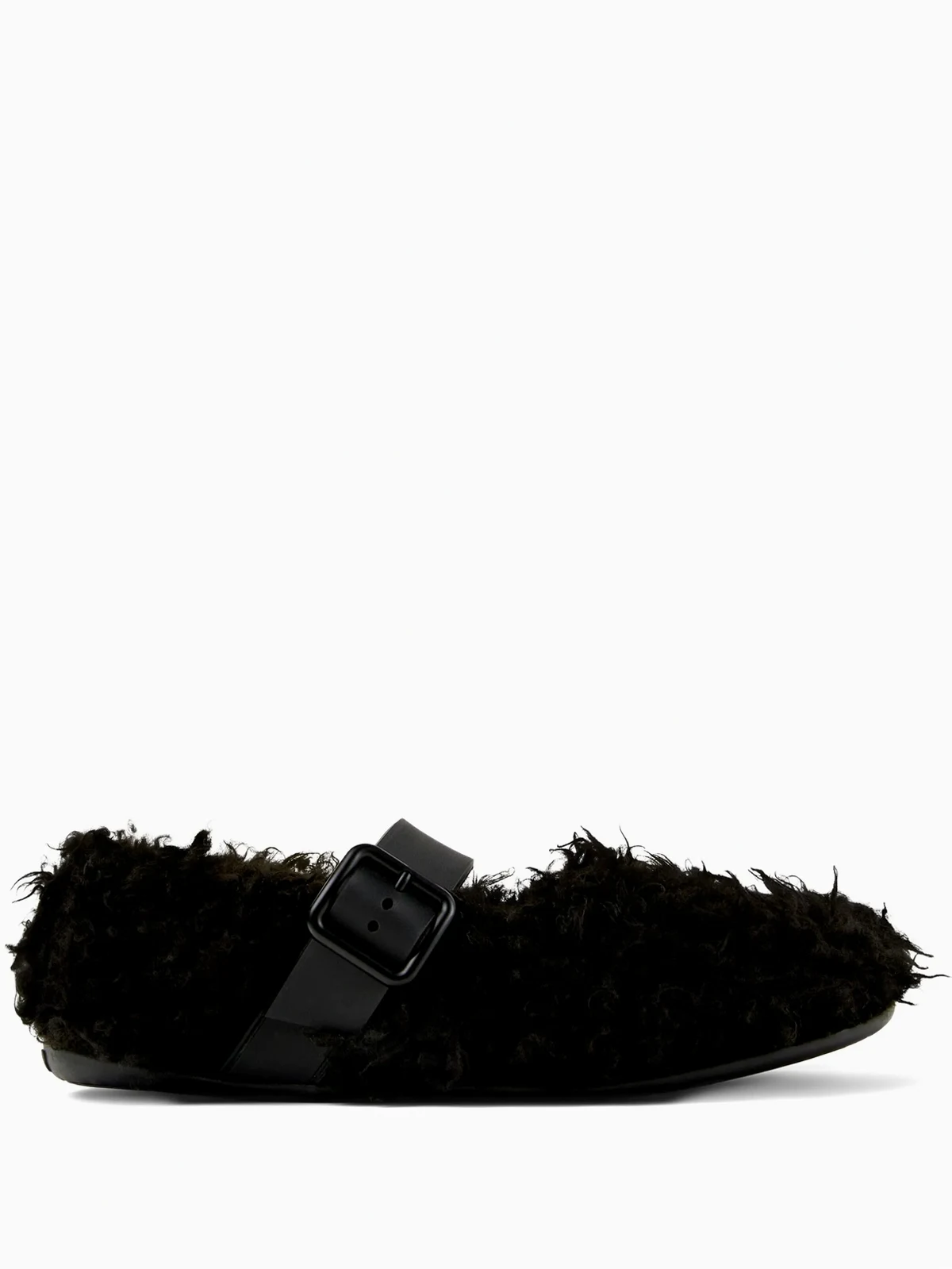 Flache Wabi Pumps mit Faux Fur