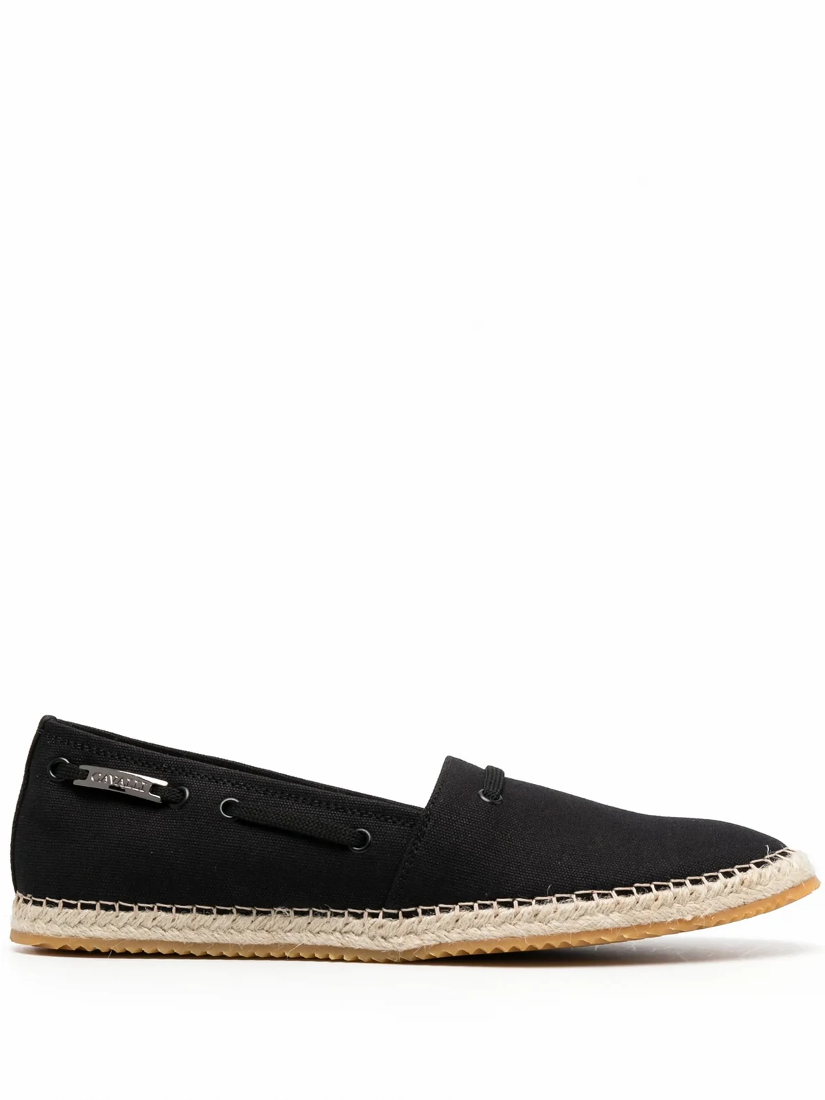 Espadrilles mit Logo-Schild