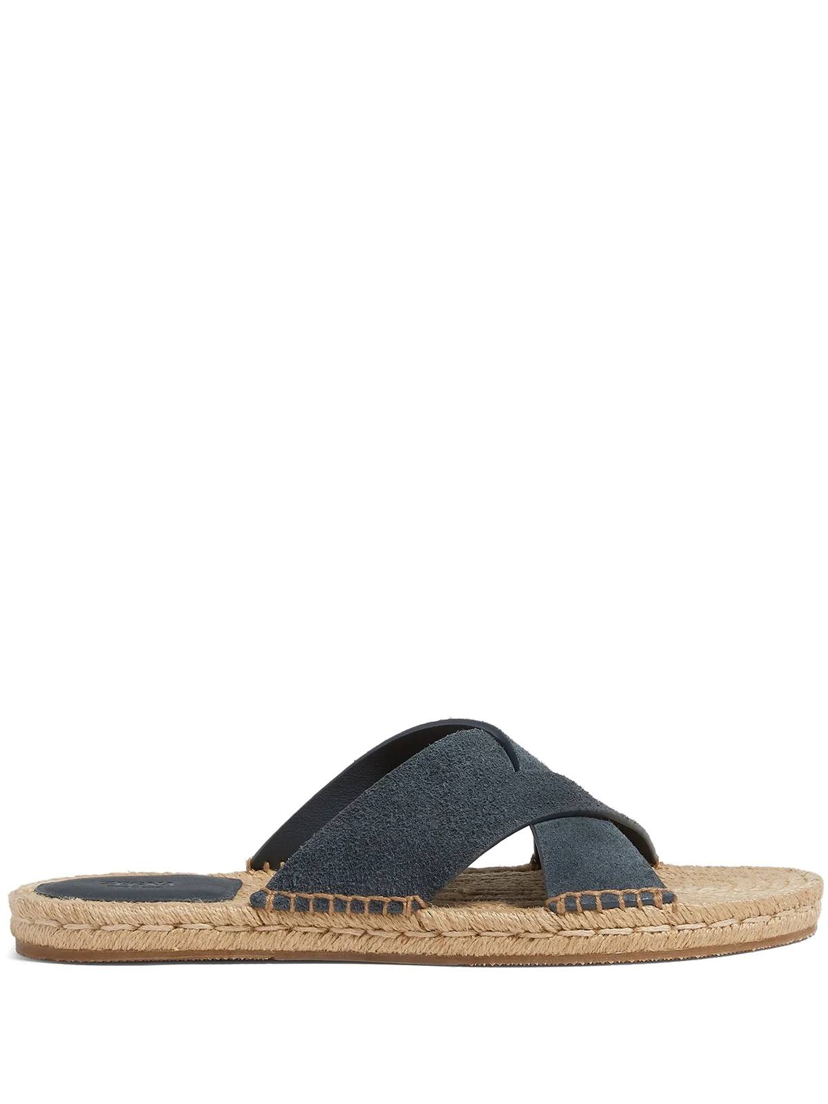 crossover-strap suede espadrilles