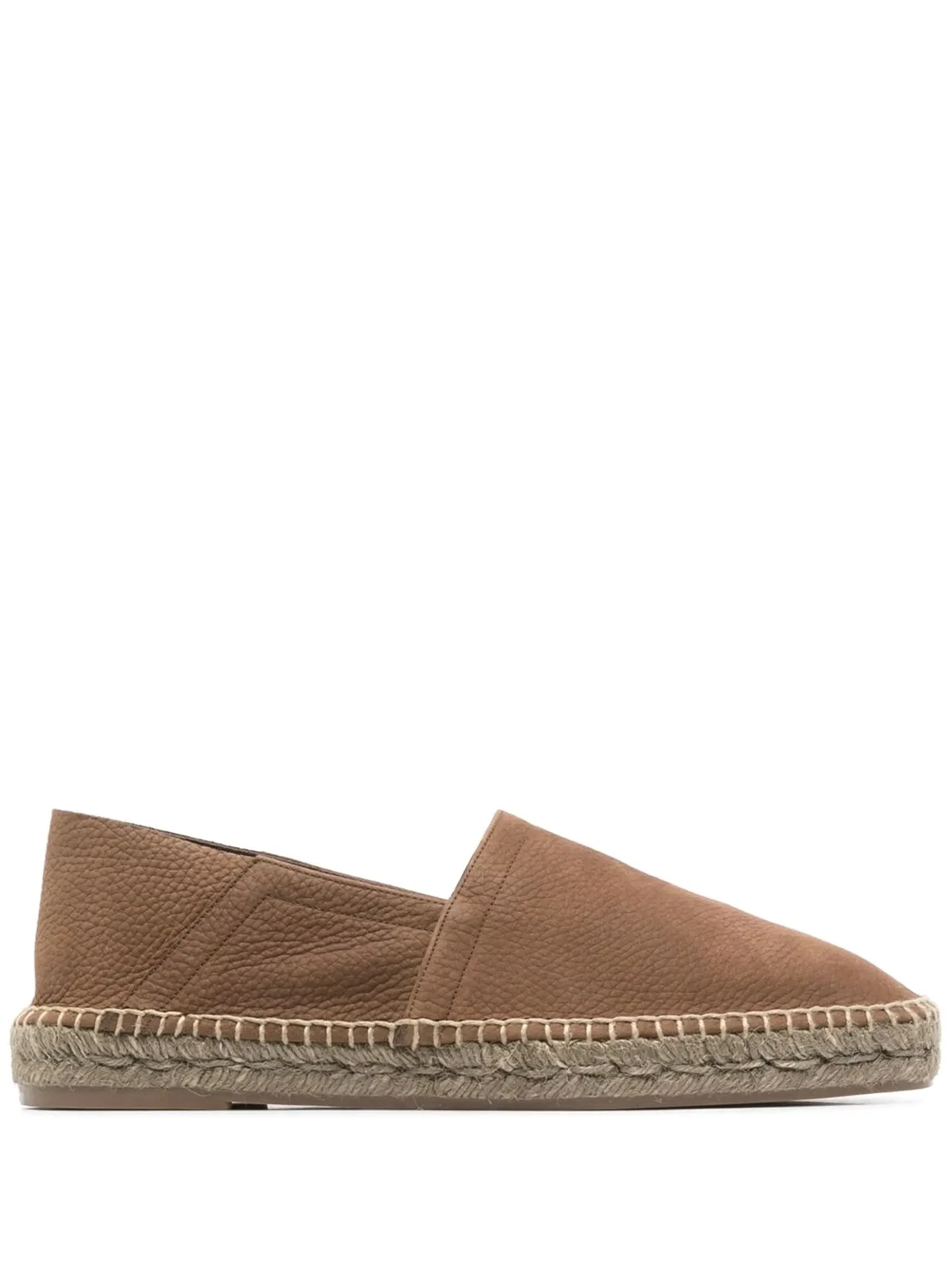Espadrilles aus strukturiertem Leder