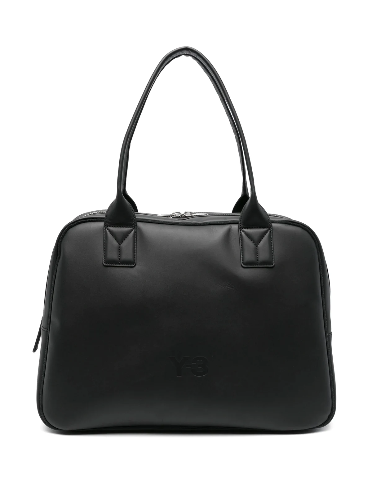 Mittelgroße Schultertasche mit Logo-Prägung