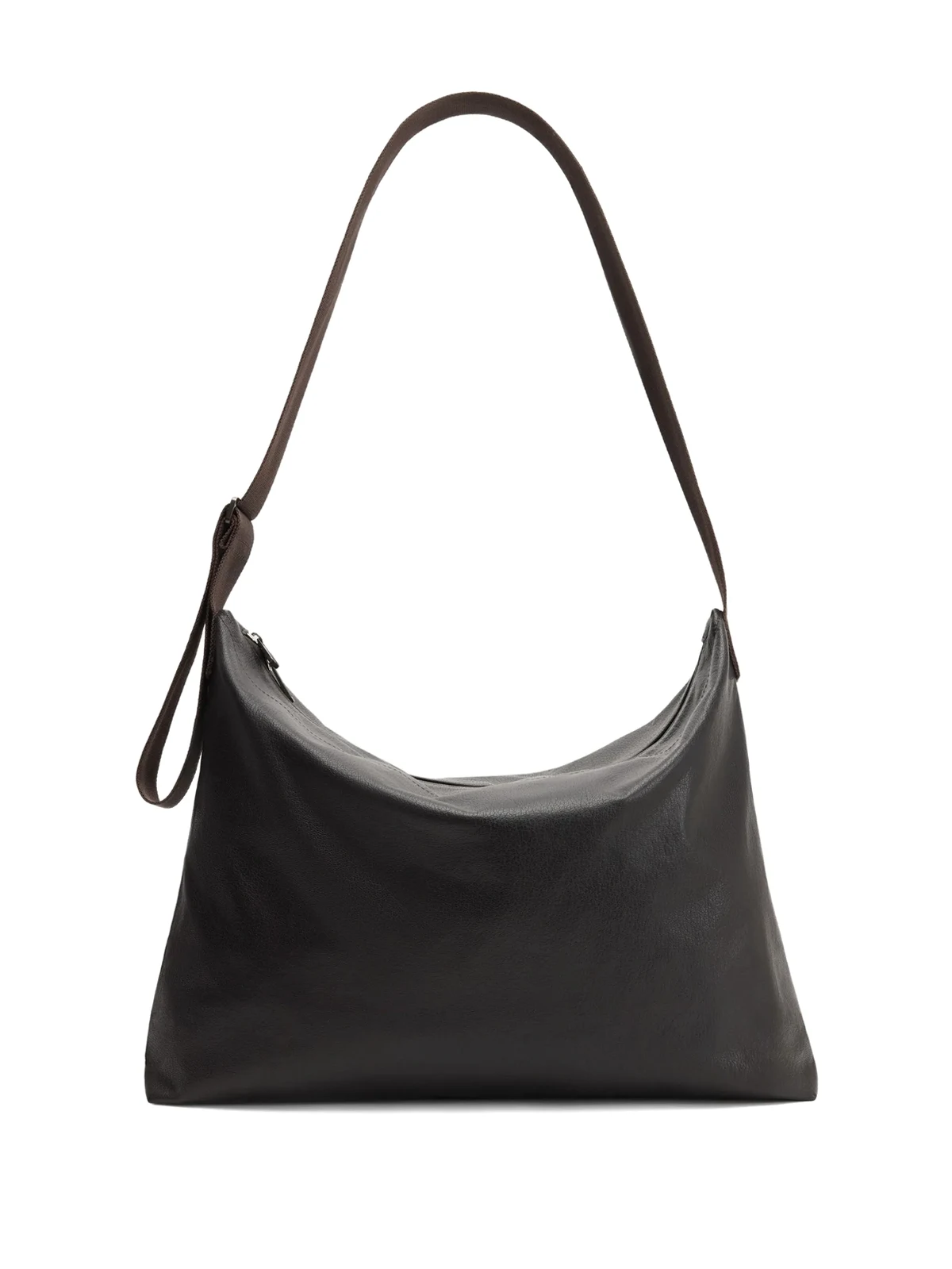 Längliche Folio Schultertasche mit Reißverschluss