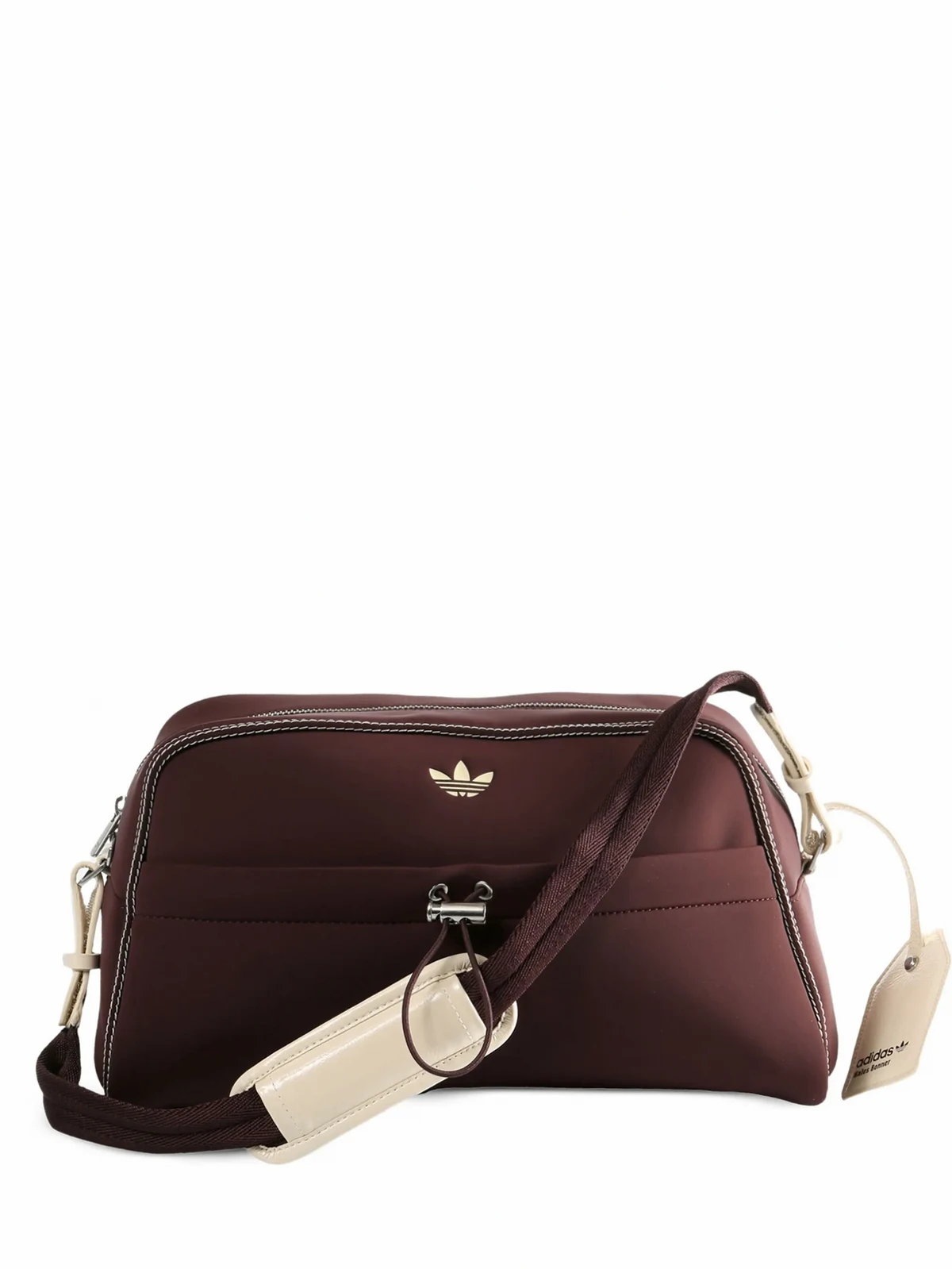 logo-embroidered shoulder bag