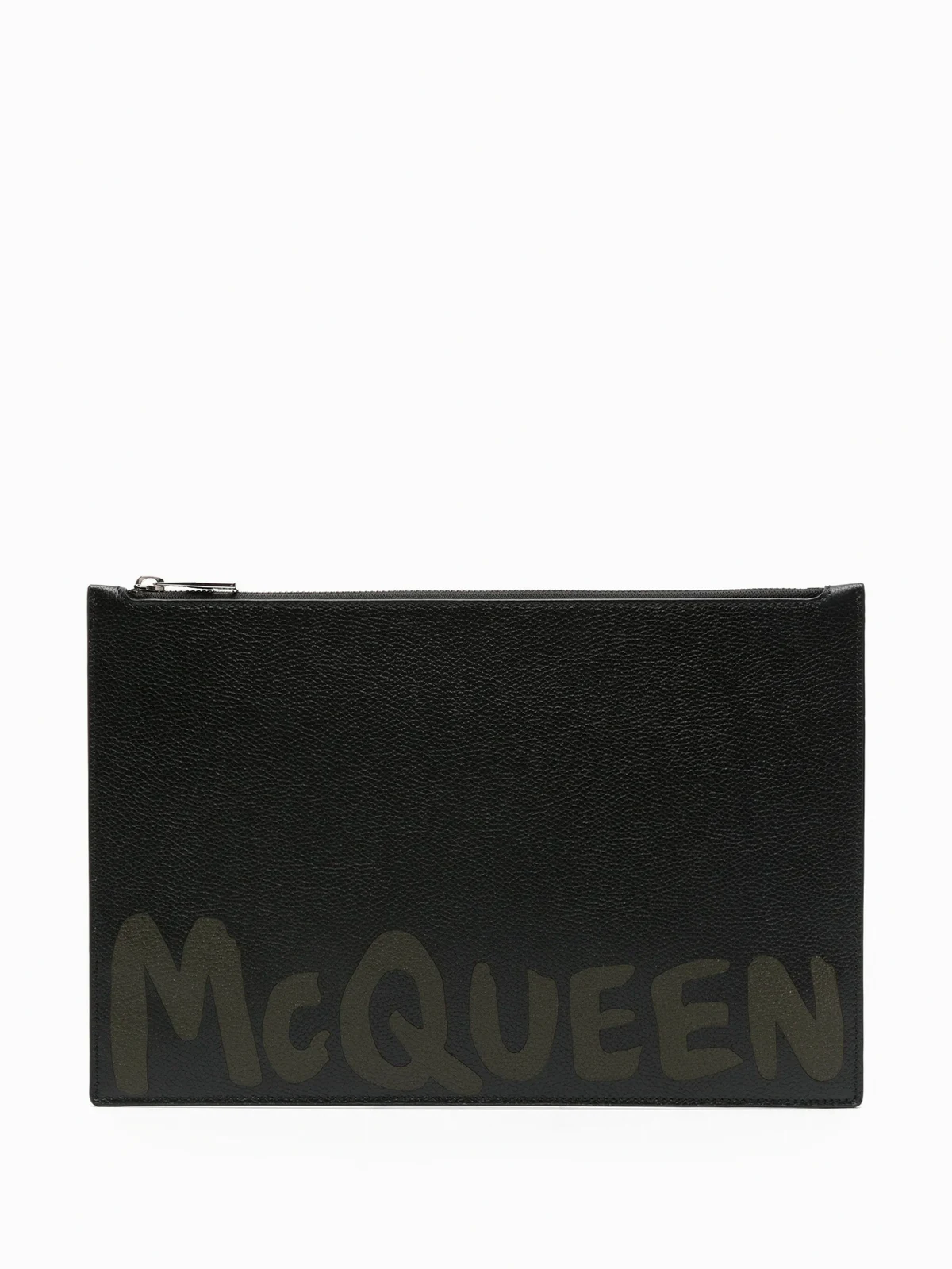Clutch mit Logo-Print