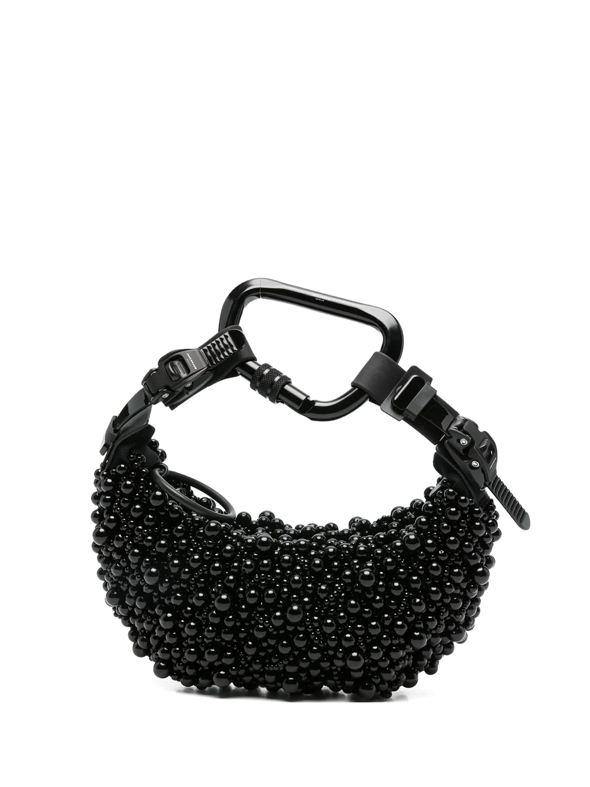 beaded carabiner clutch bag