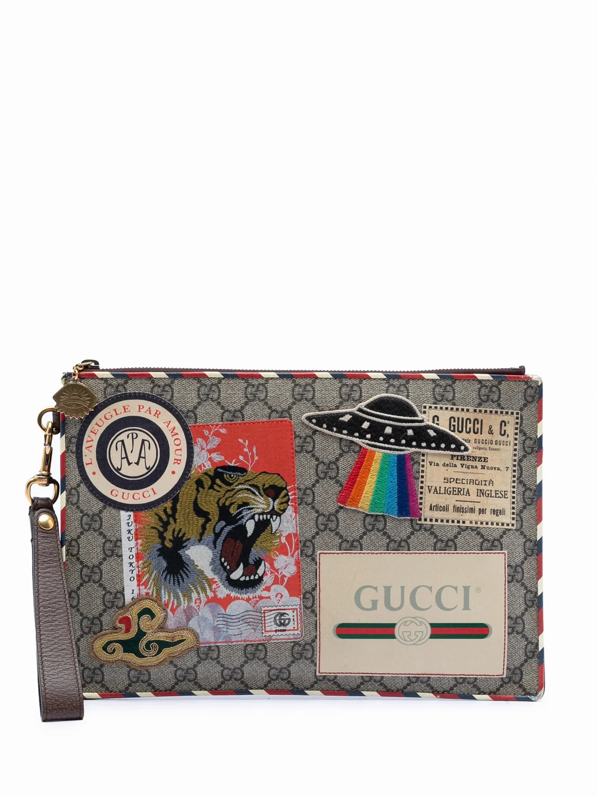 2000-2015 GG Supreme Courrier clutch bag