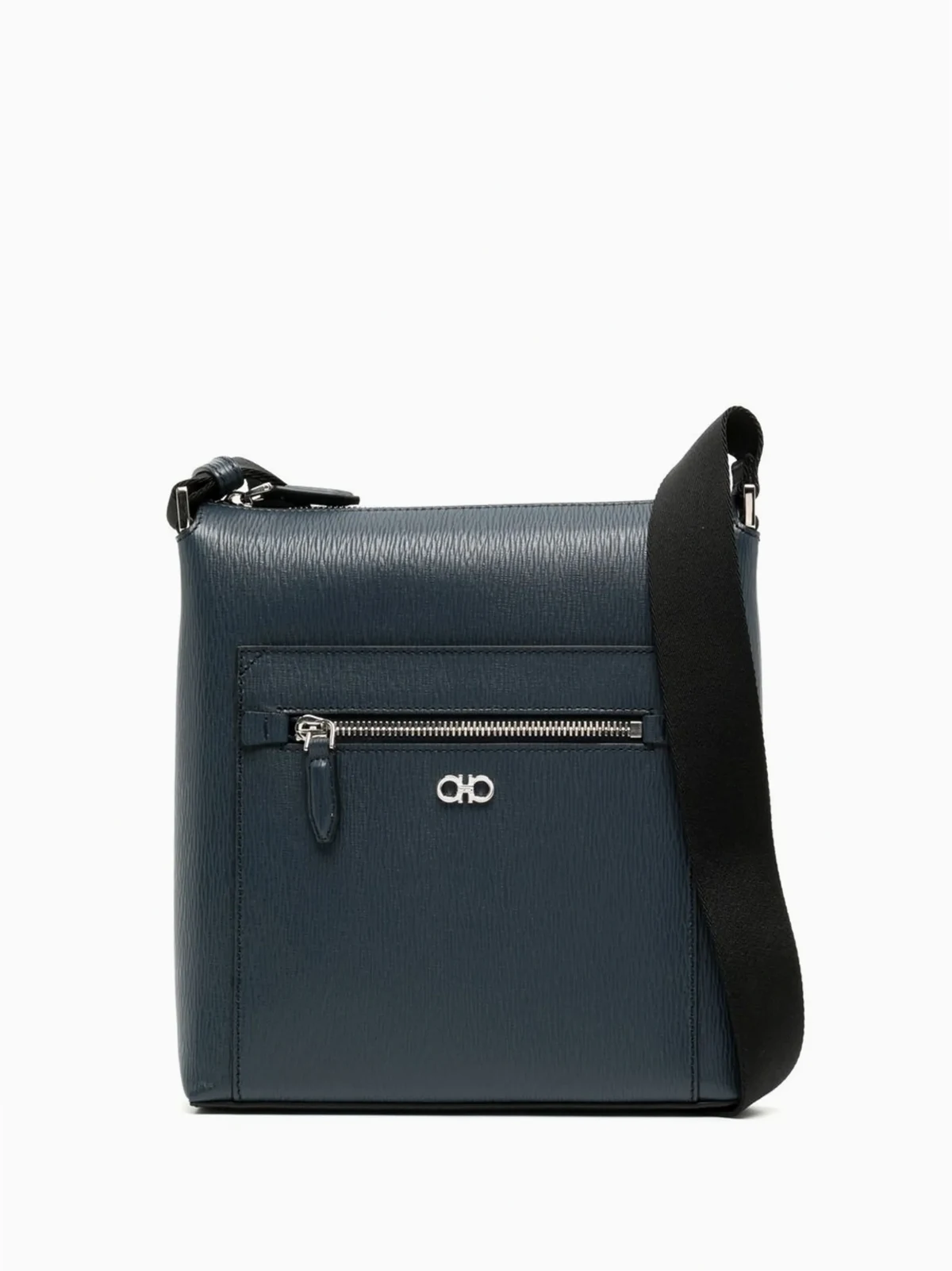 Gancini leather crossbody bag