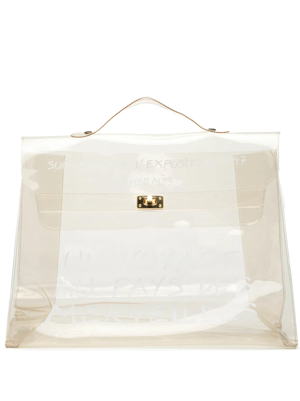 1997 Souvenir De L Exposition Kelly Handtasche aus Vinyl