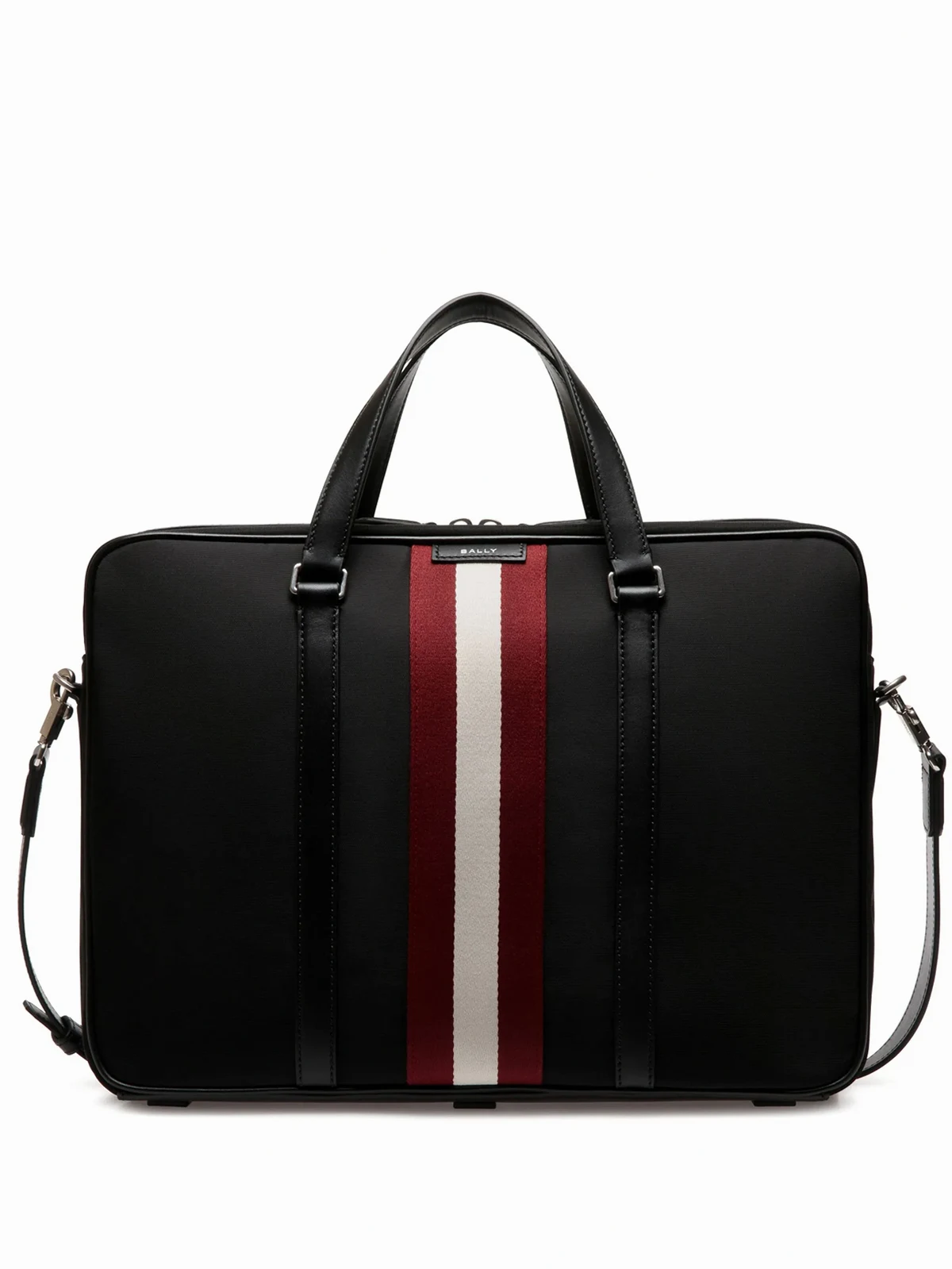 stripe-detail laptop bag