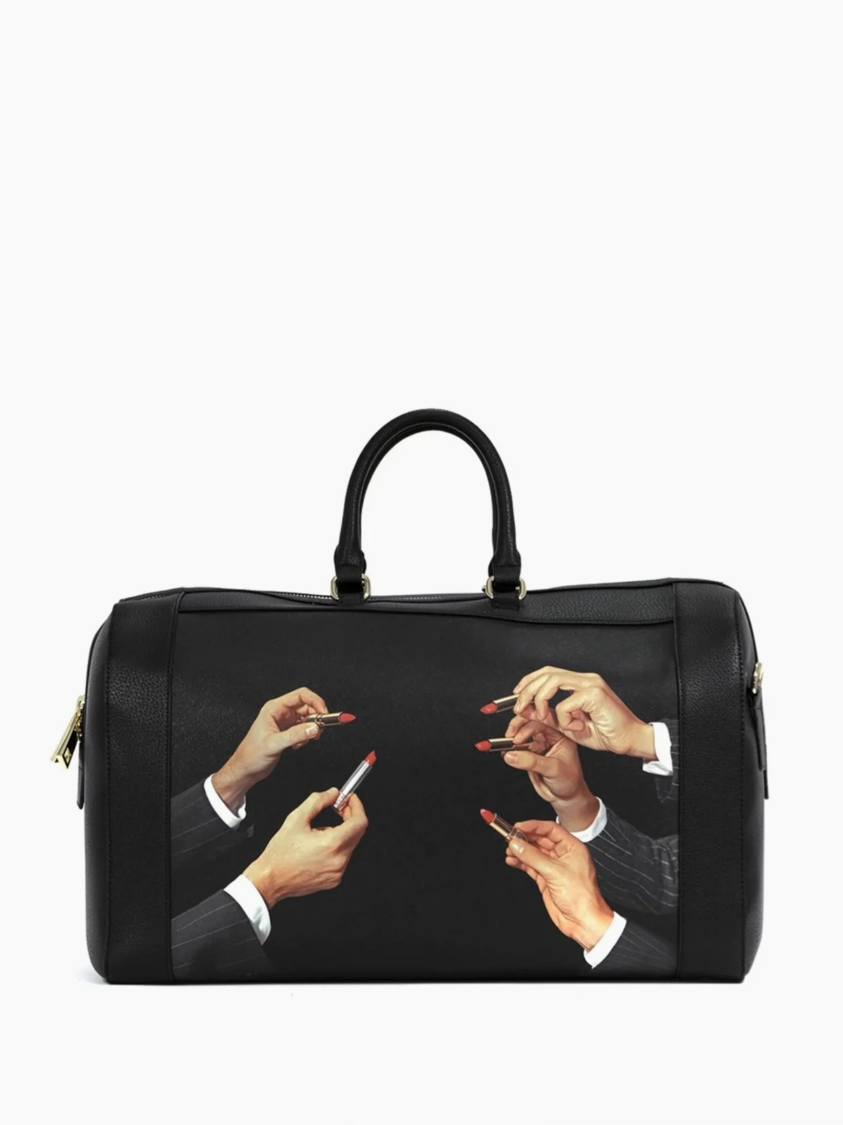 graphic print holdall bag