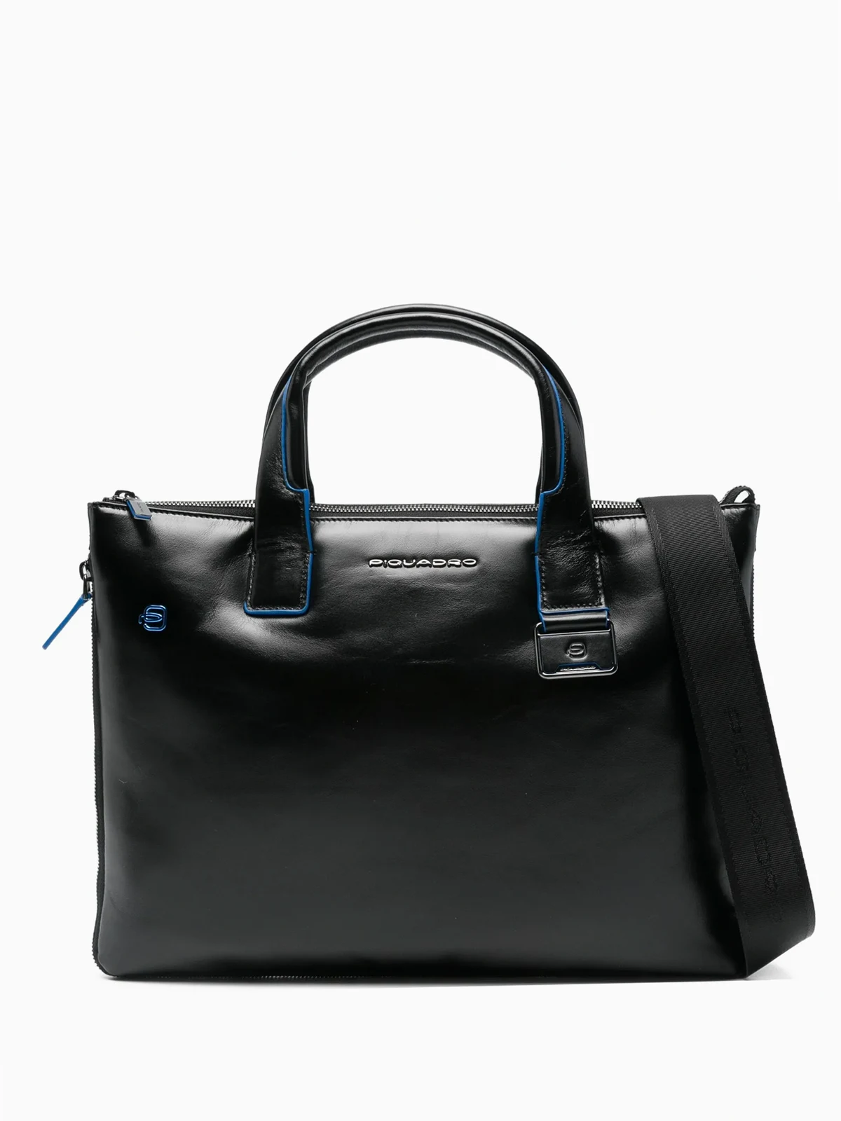 leather top-handle briefcase