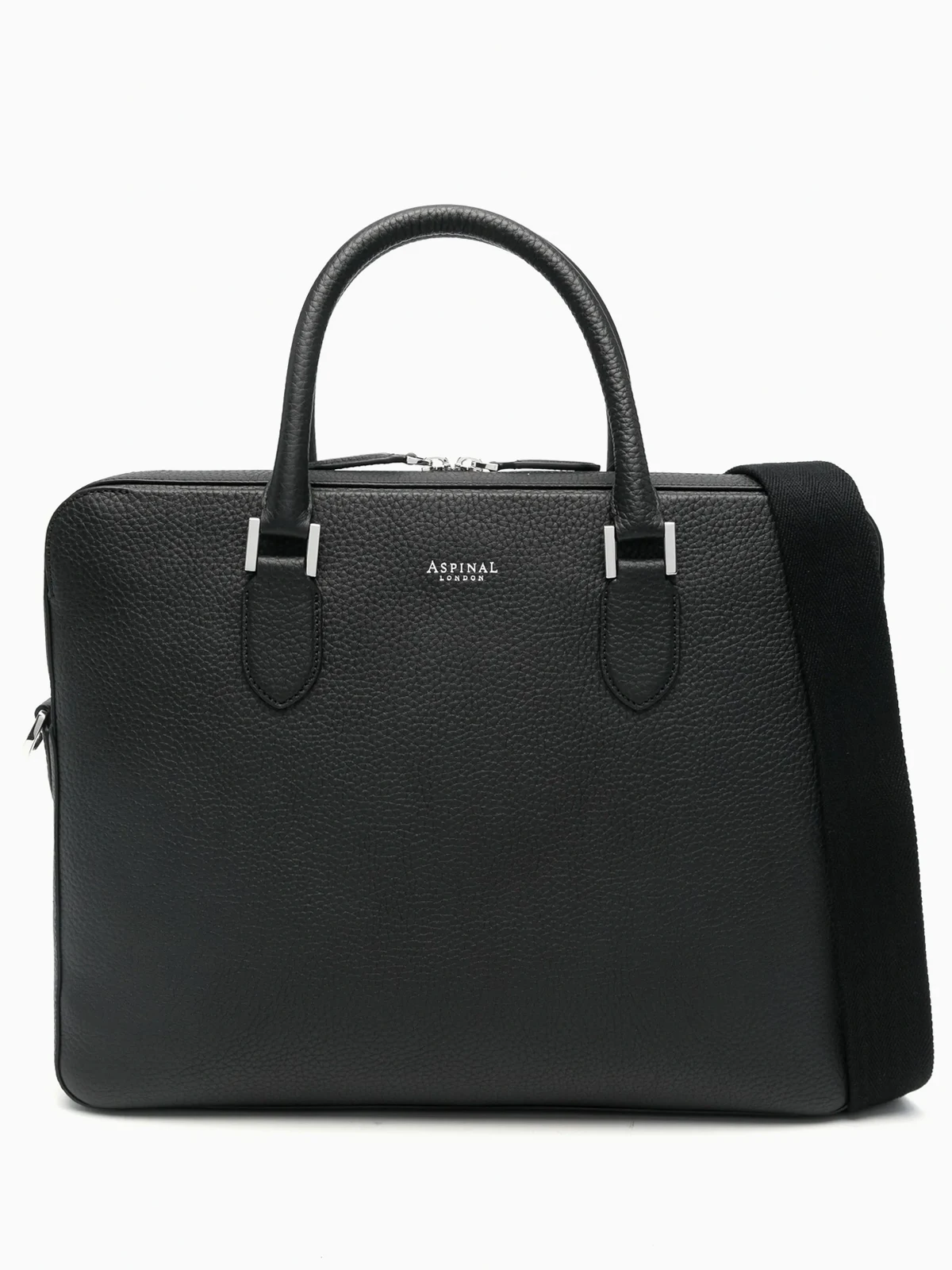 pebbled leather briefcase