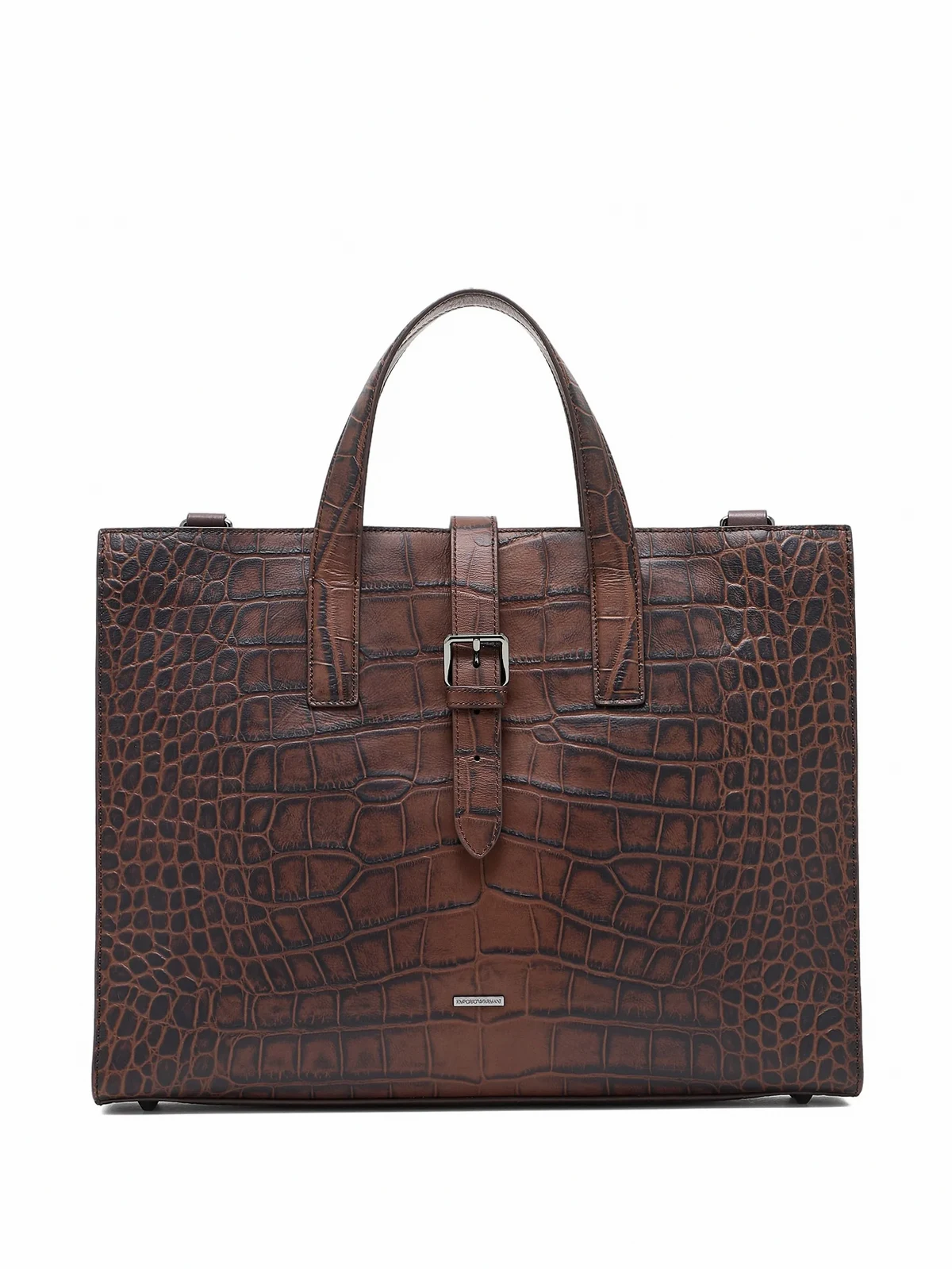 Aktentasche mit Kroko-Effekt
