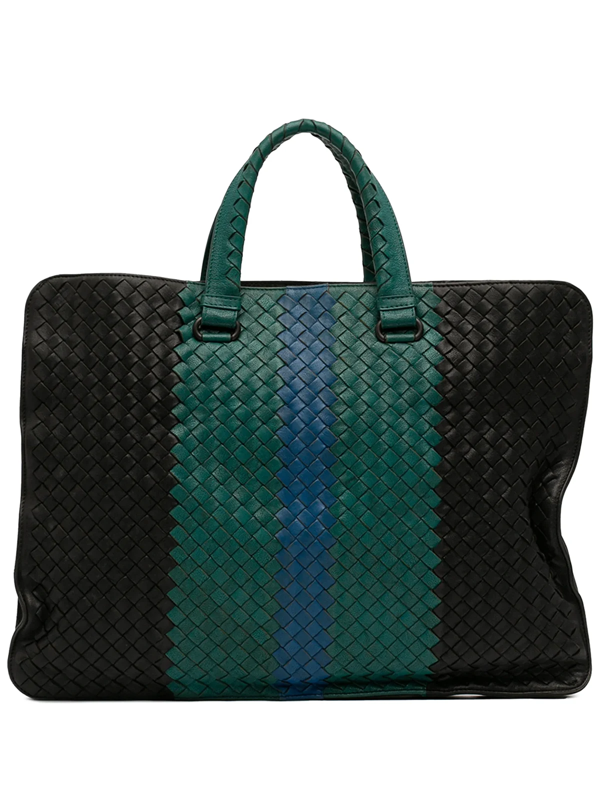 2012-2024 Intrecciato Club Fume Aktentasche aus Nappaleder