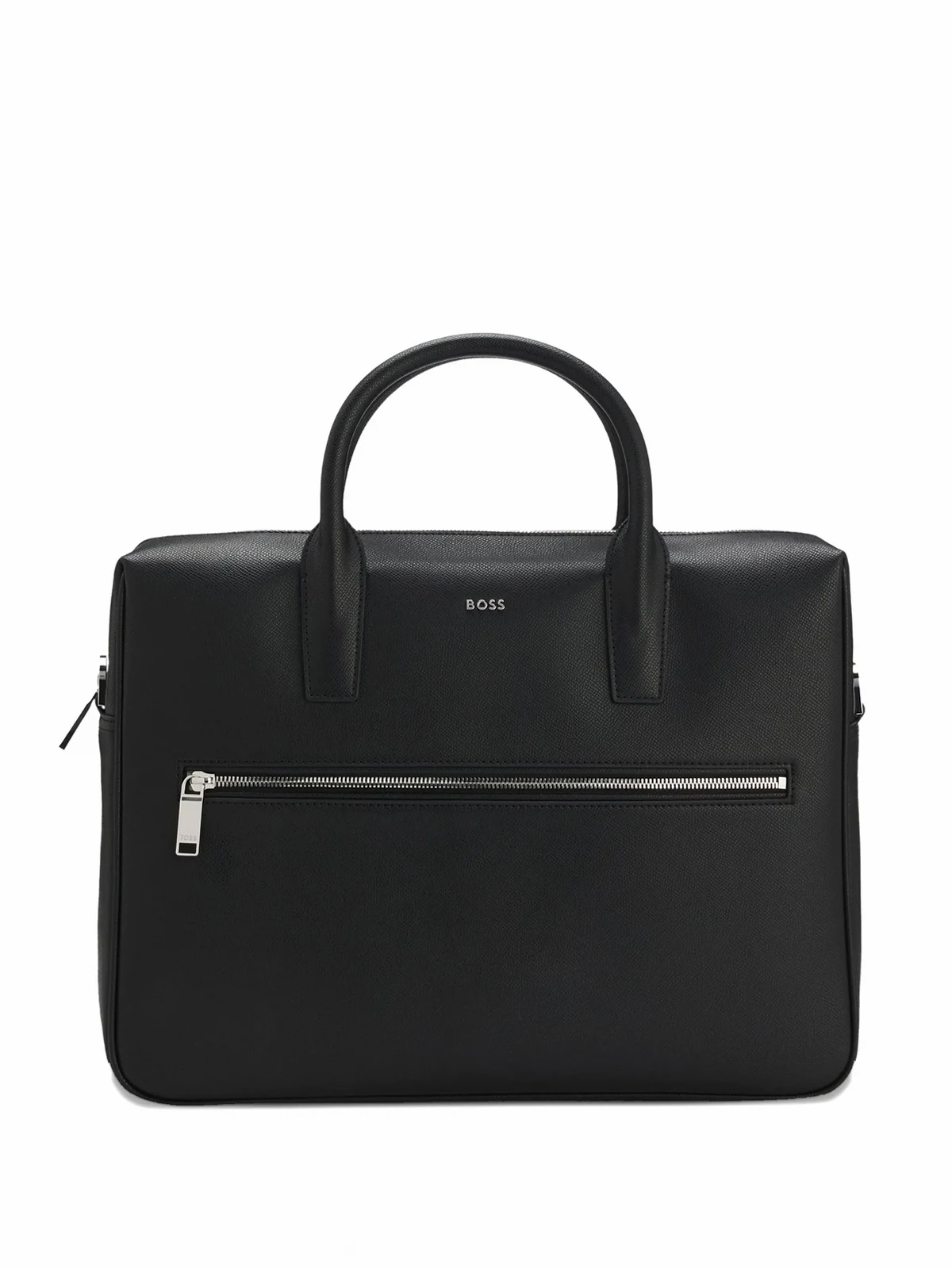 leather zip laptop bag