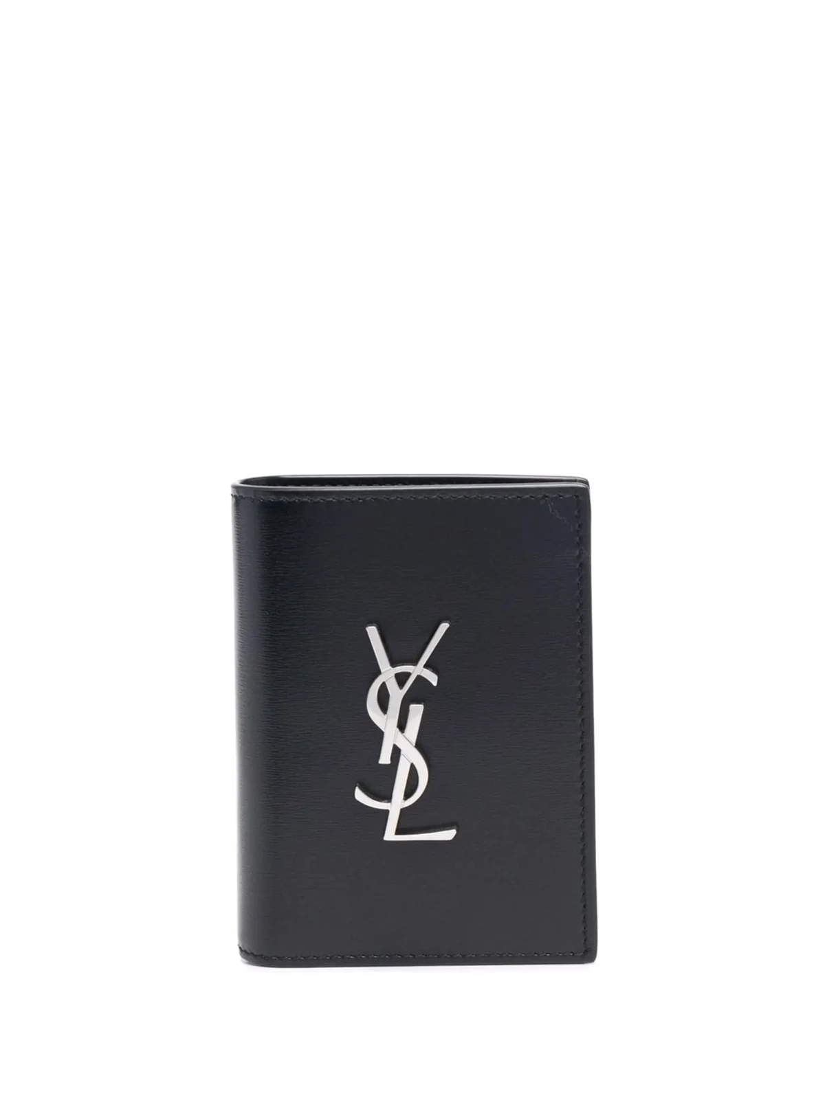 logo-lettering leather wallet