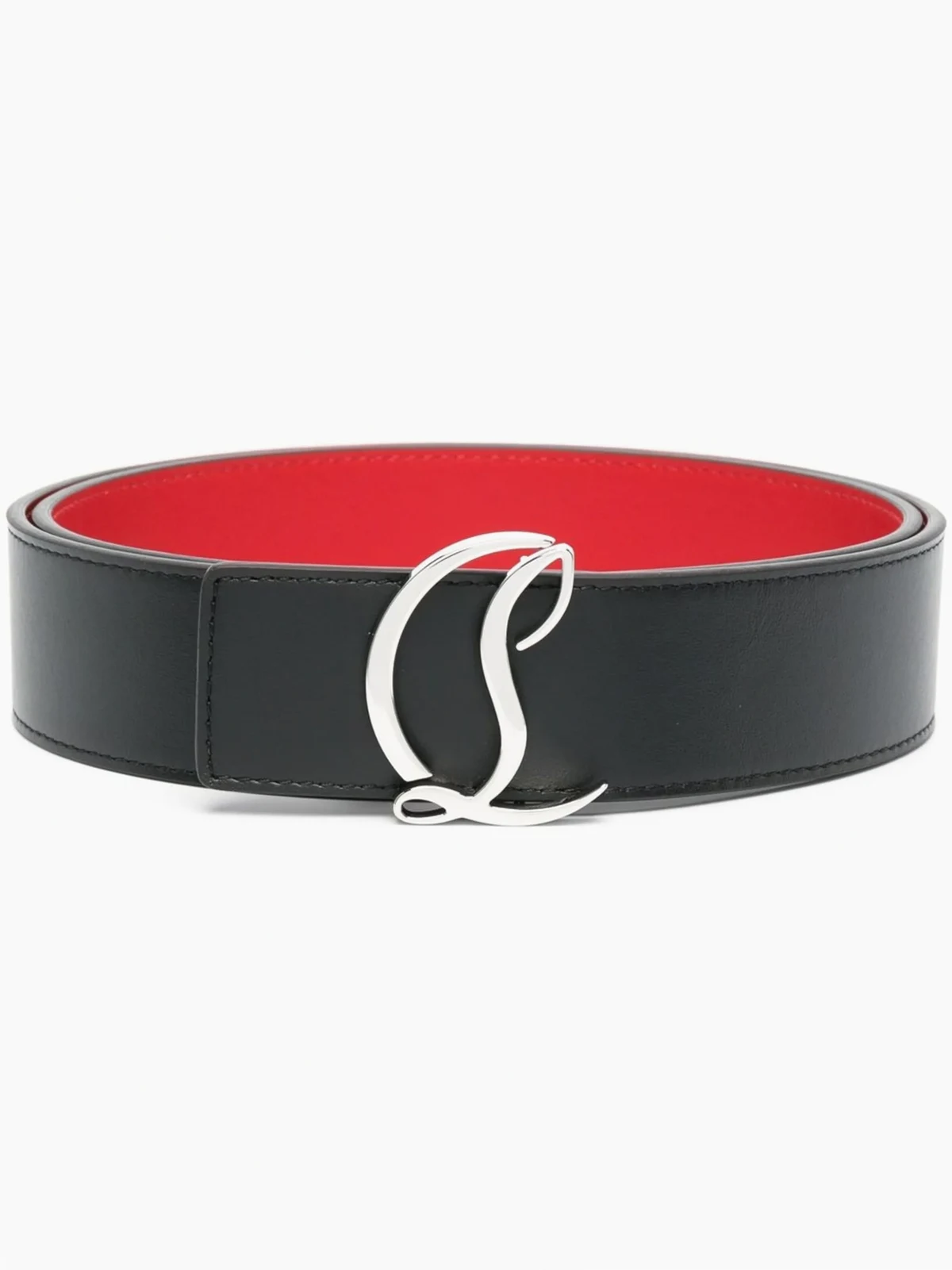 Monogram logo buckle belt