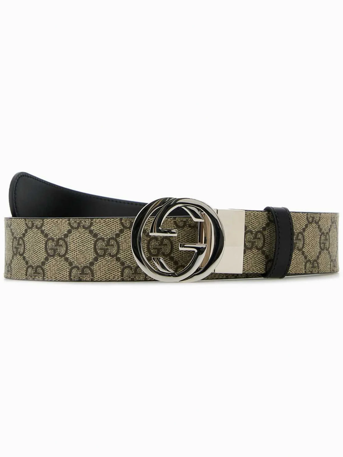 Interlocking G-buckle reversible belt