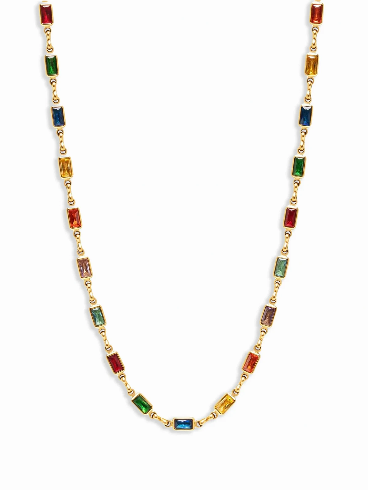 Rectangle Tennis necklace