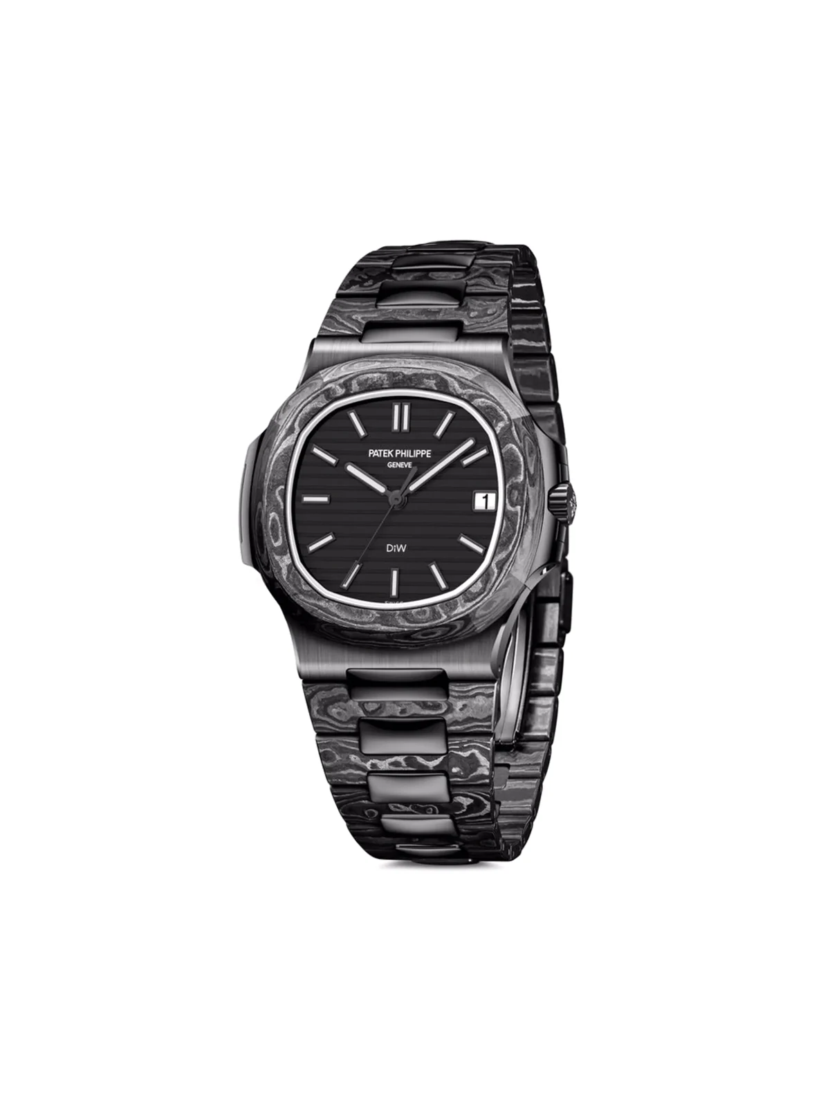 pre-owned customised DiW Nautilus "The Black Grail" 40mm