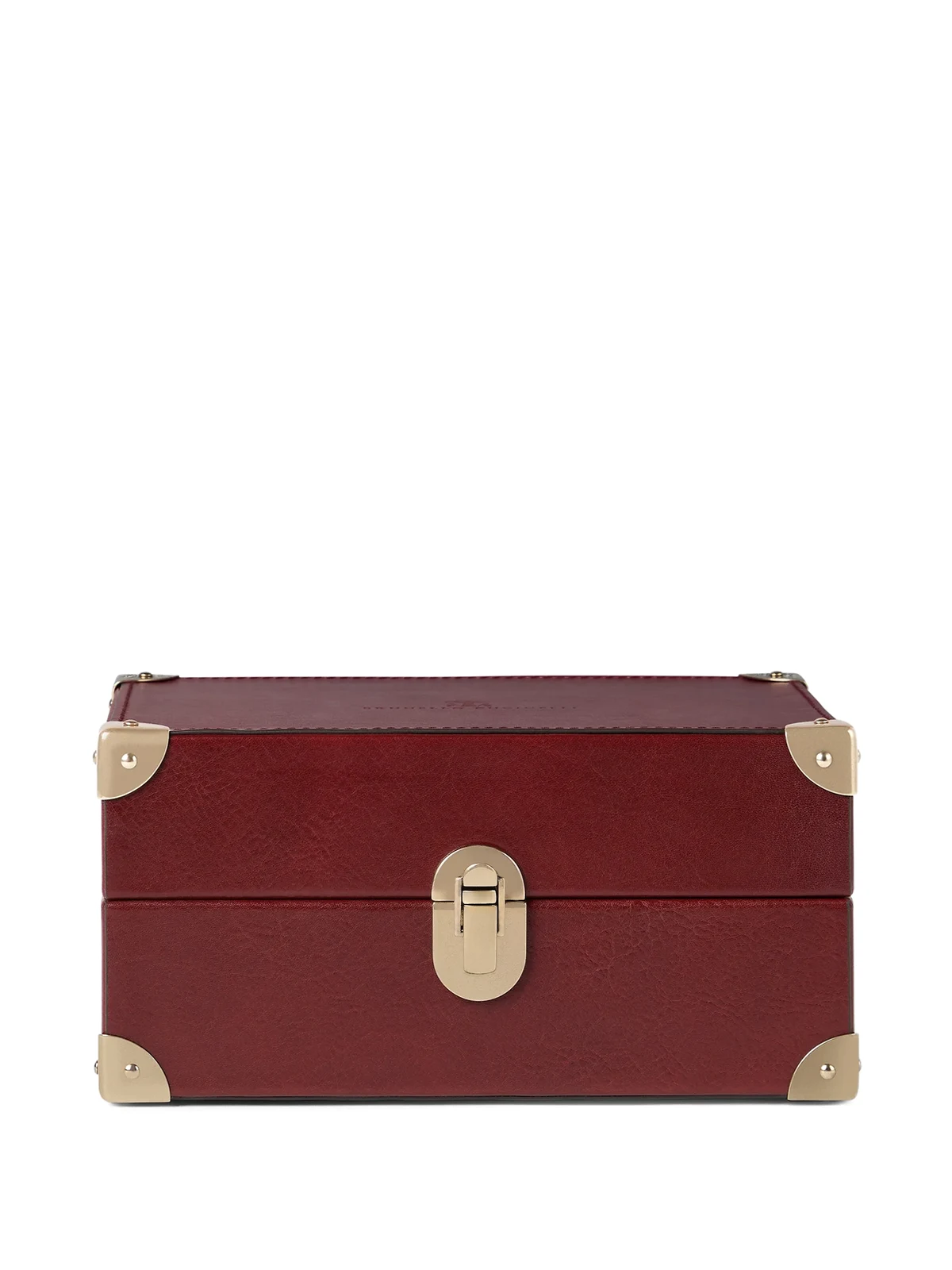 burnished calfskin watch organiser