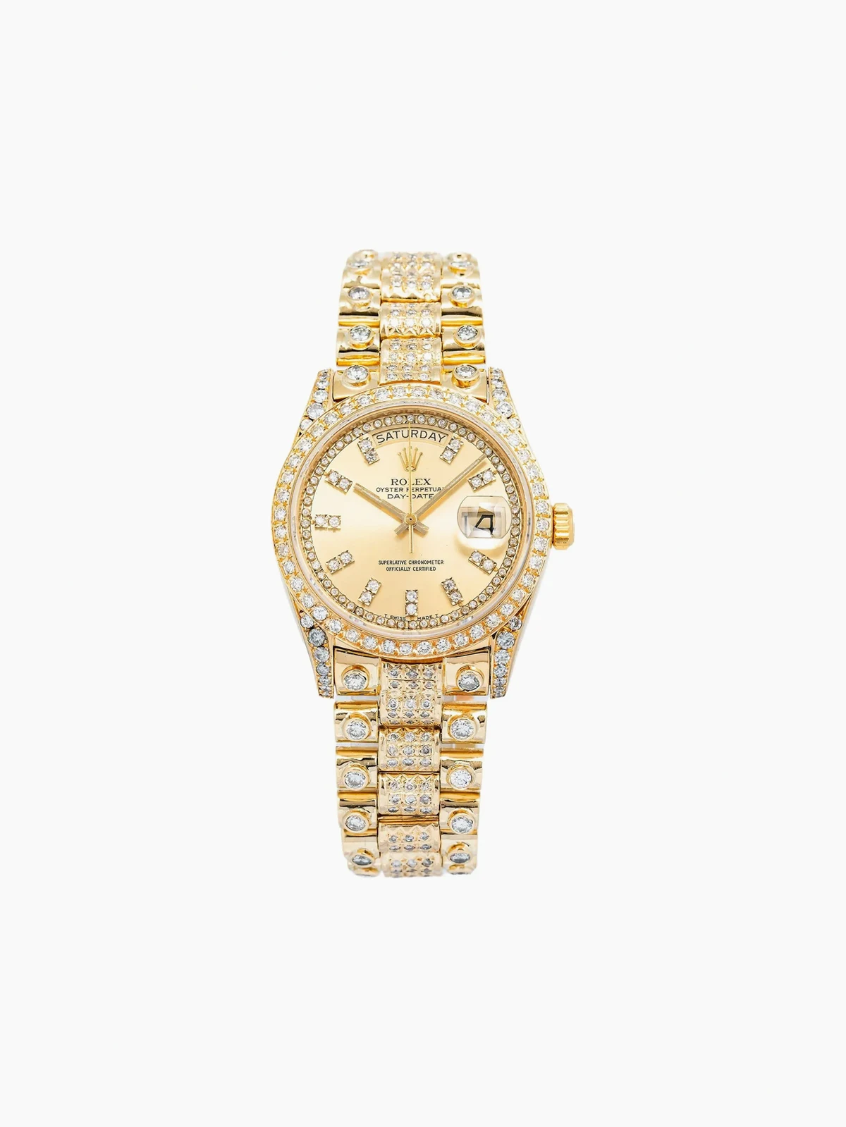 18k yellow gold diamond Day-Date President 36mm