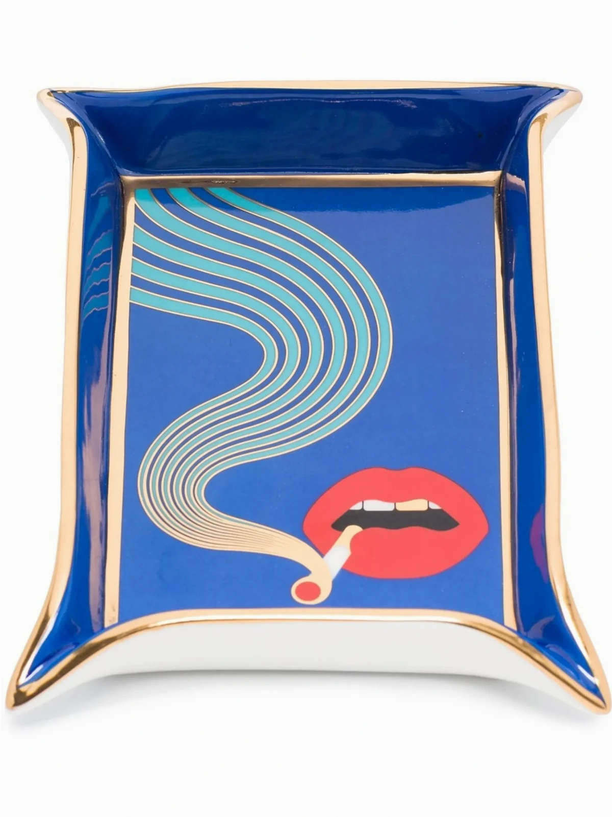 graphic-print valet tray