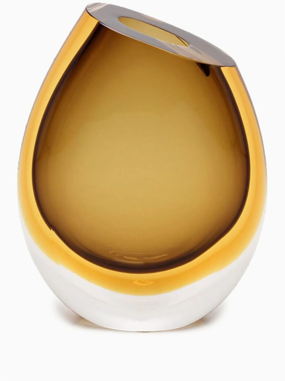 Zweifarbige 96 Vase aus Glas