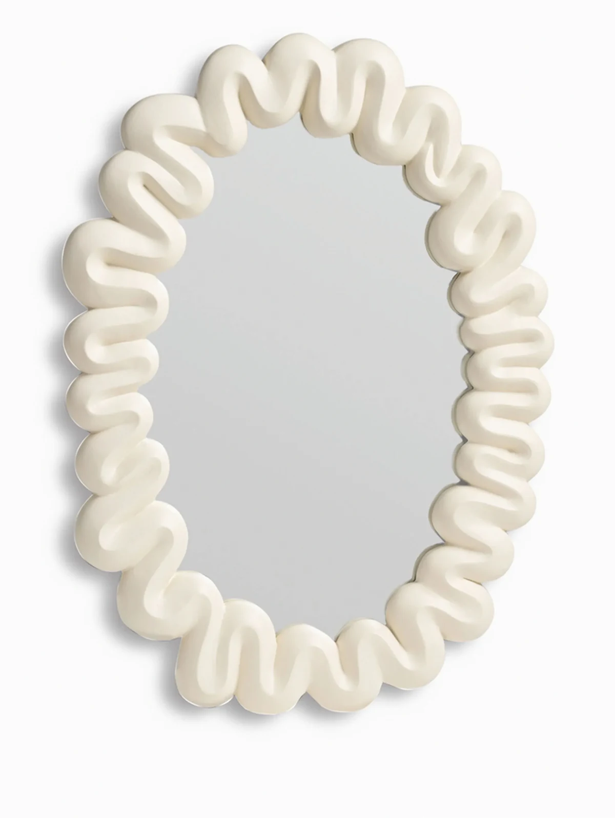 Dribble oval mirror (52.5cm x 31.5cm)