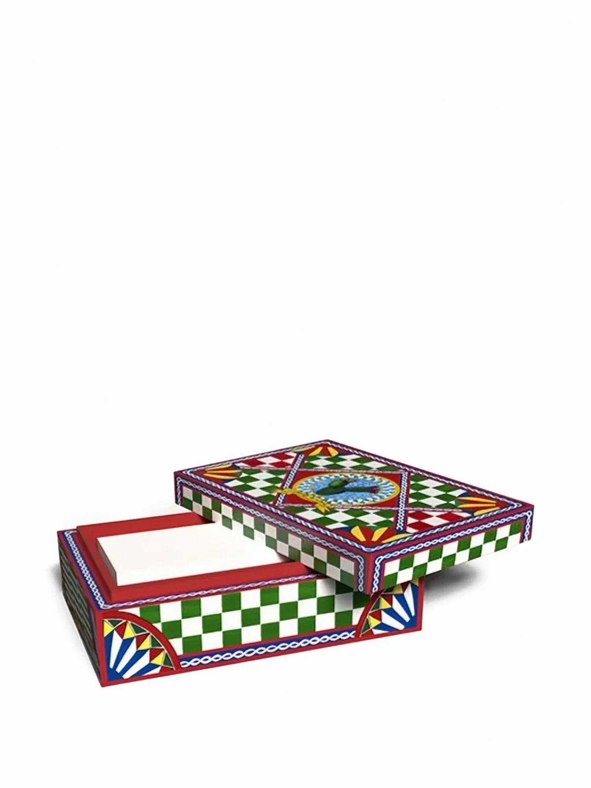Gemusterte Domino Box (17cm x 12cm)