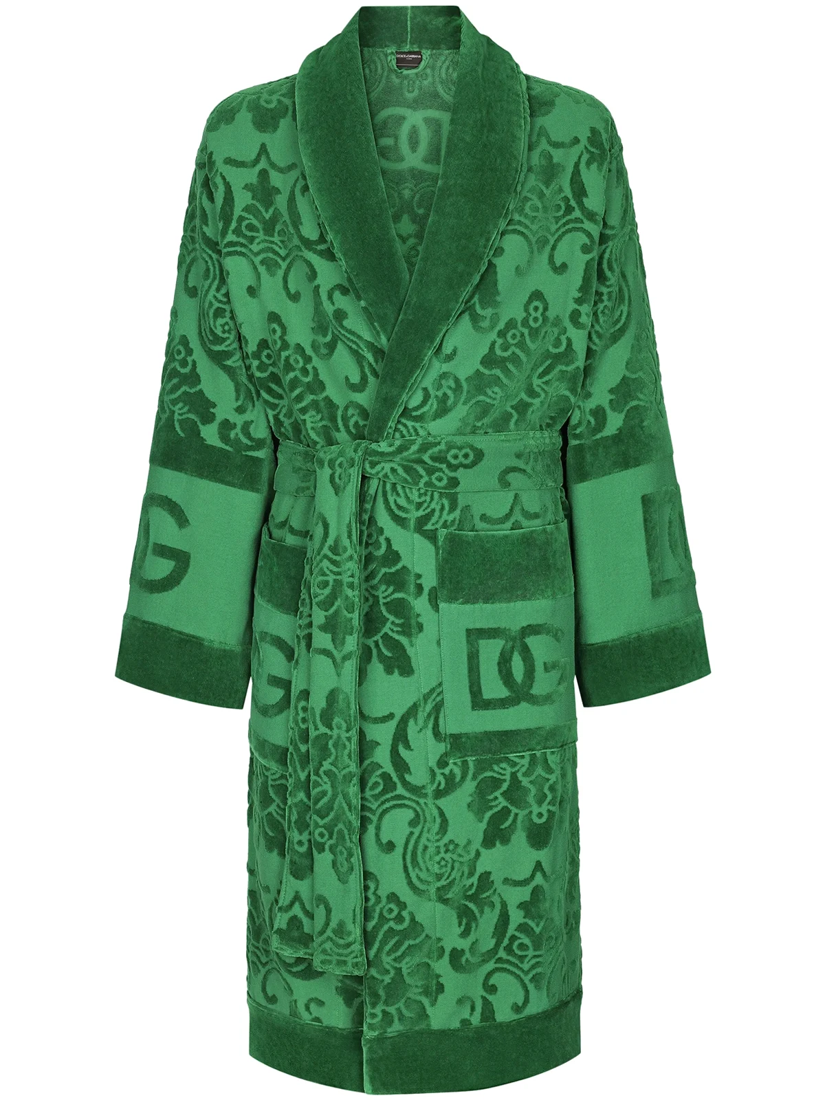 terry cotton jacquard bath robe