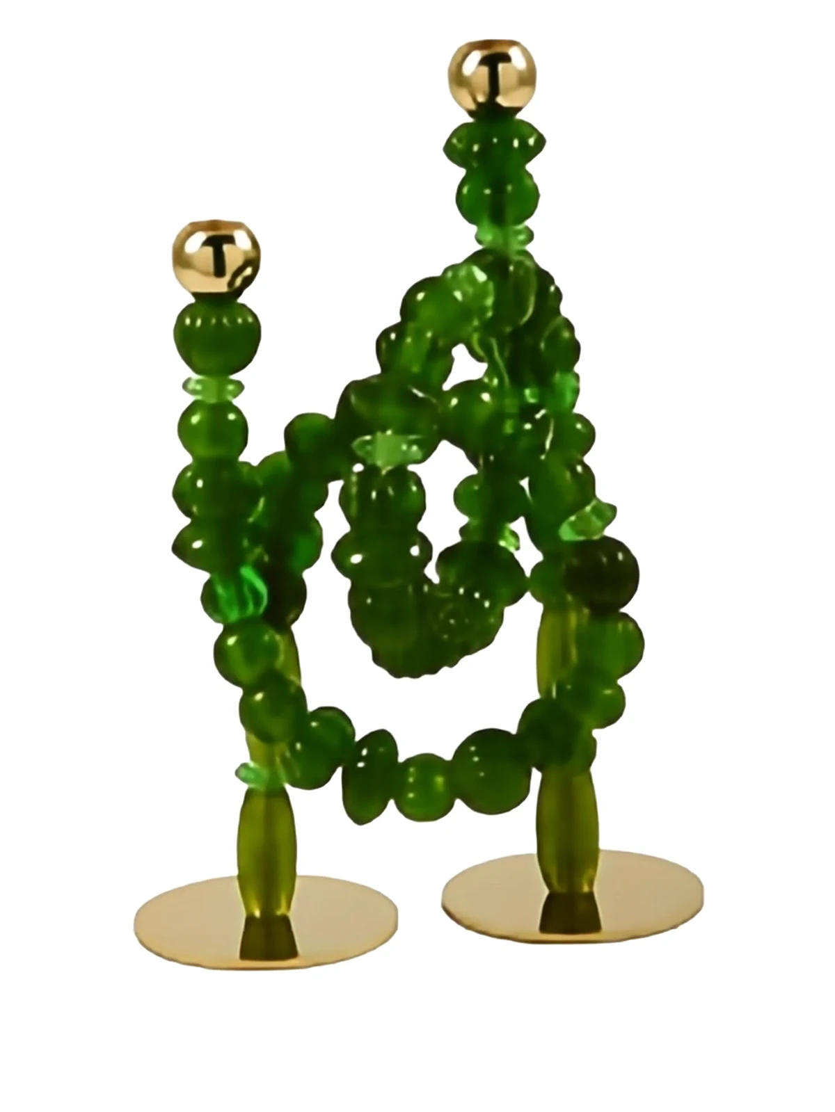 beaded candlestick holders