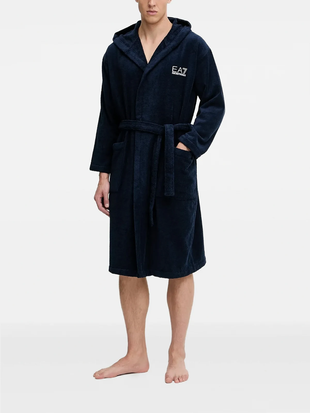 logo-detail dressing gown