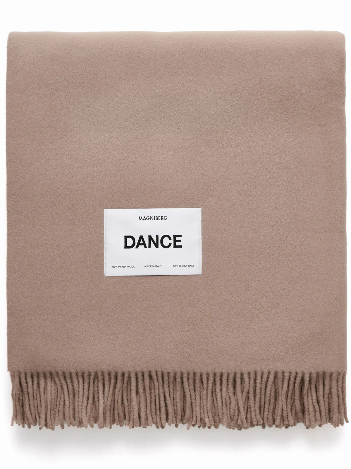 logo-patch virgin wool blanket